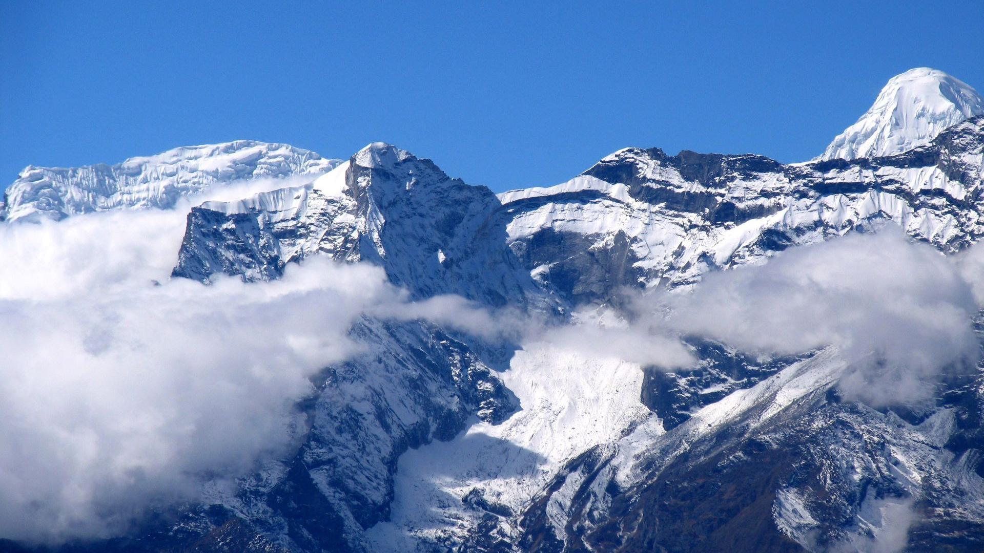 Tibetan Highlands, Free download wallpapers, Tibetan highlands, Snowcapped slopes, 1920x1080 Full HD Desktop