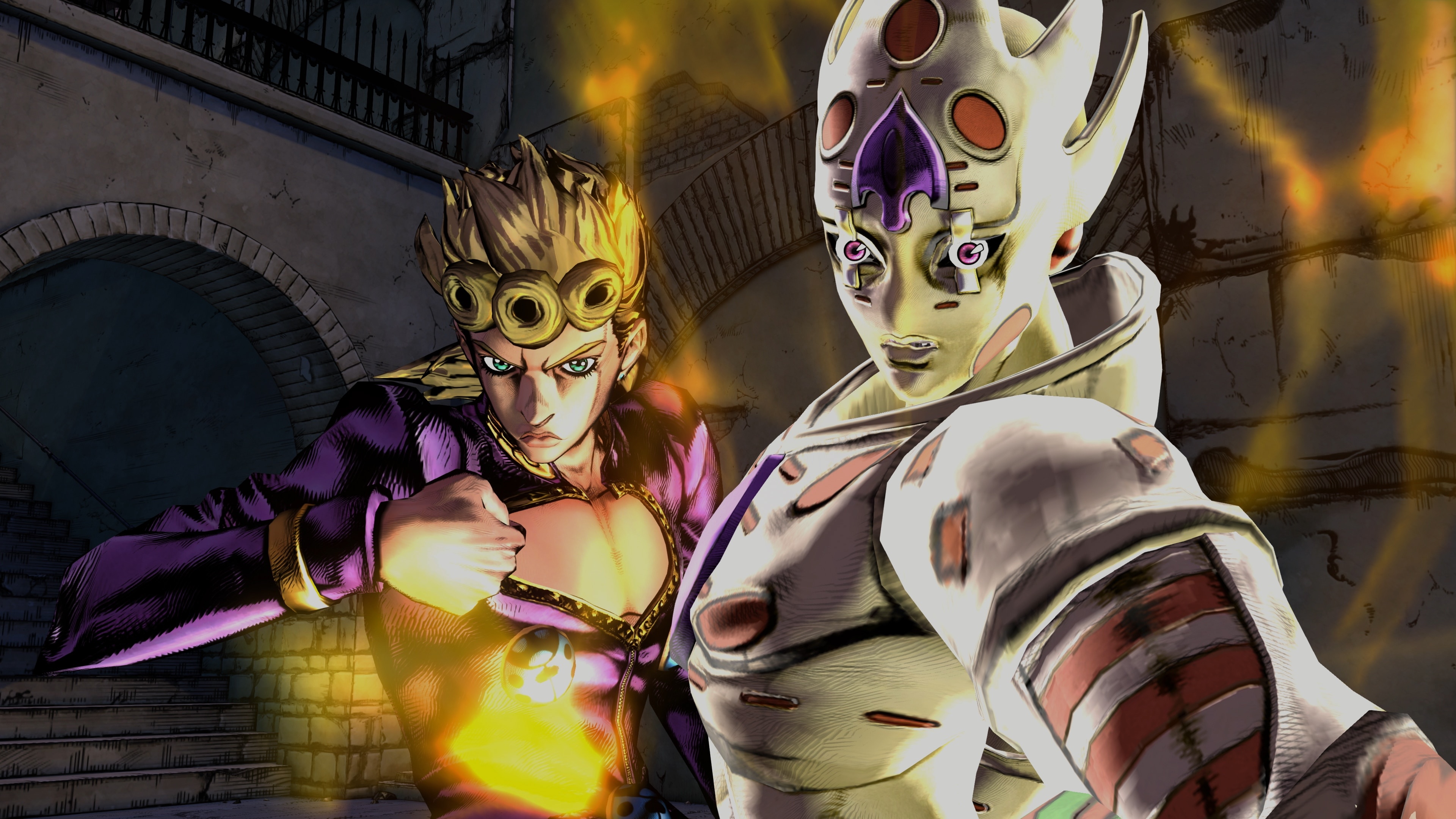 Giorno Giovanna, Gold Experience Requiem, Colosseum ruins, 4K Desktop wallpaper
