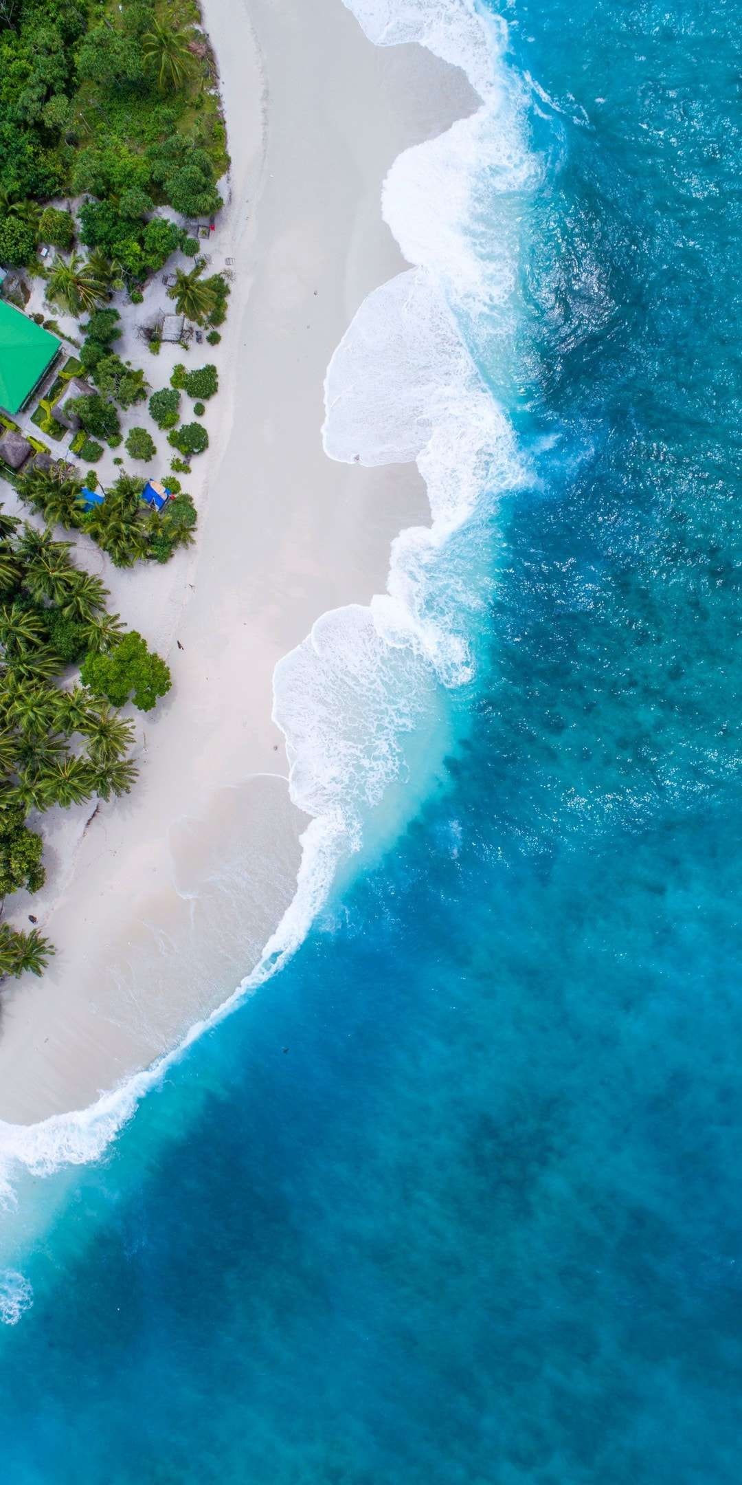 Caribbean Islands, Maldives beach view, Aerial scenery, Winter nature, 1080x2160 HD Phone