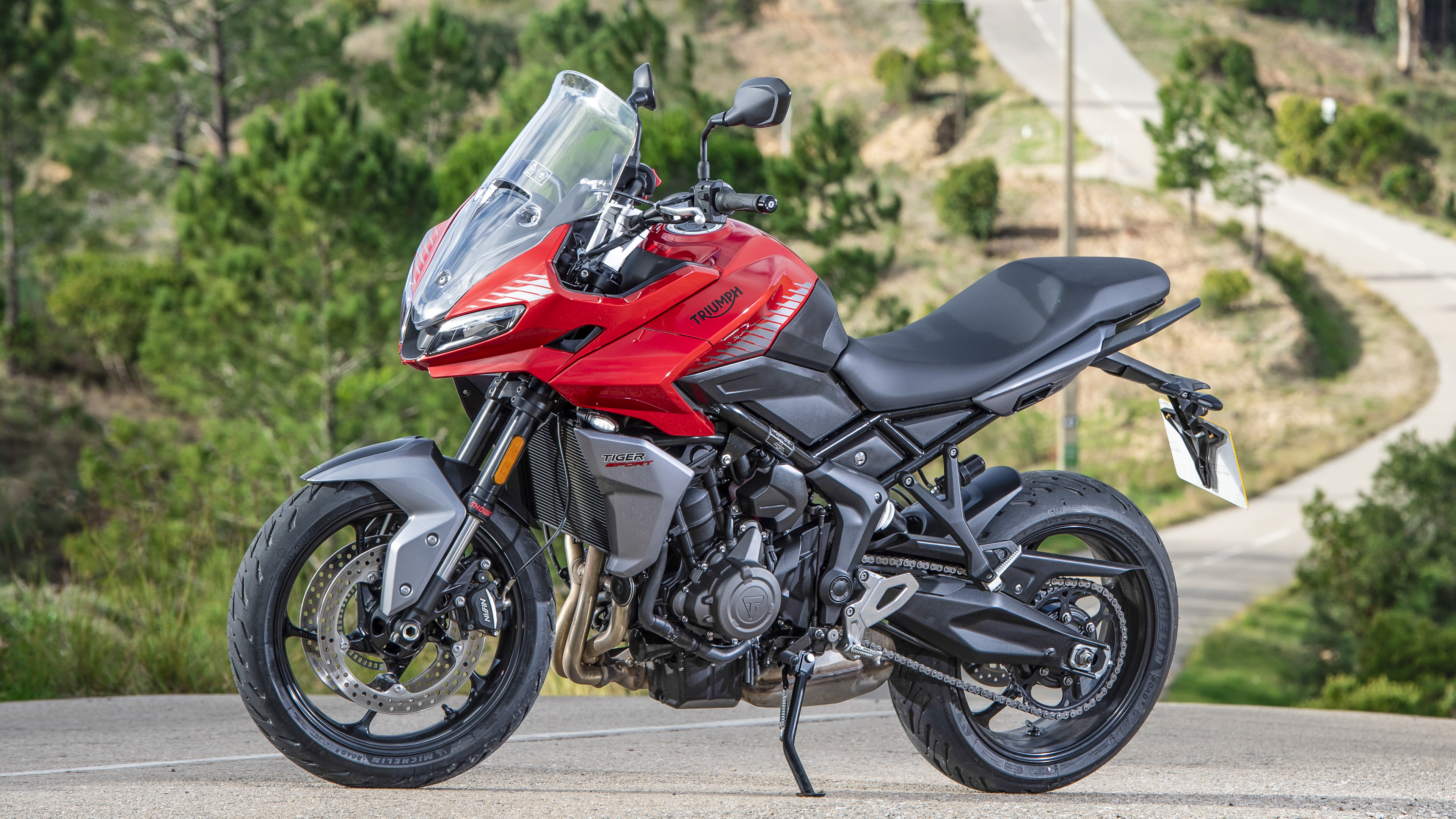 Triumph Tiger Sport 660, 2022 model, Motorcycle photography, Exquisite beauty, 3840x2160 4K Desktop