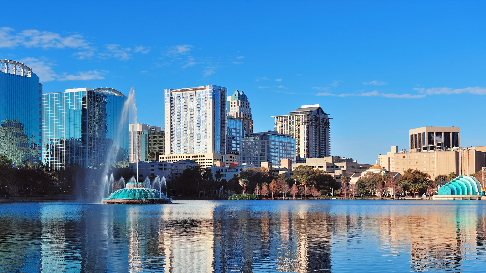 Orlando skyline, Attend Techu Orlando, Techchannel, 1920x1080 Full HD Desktop