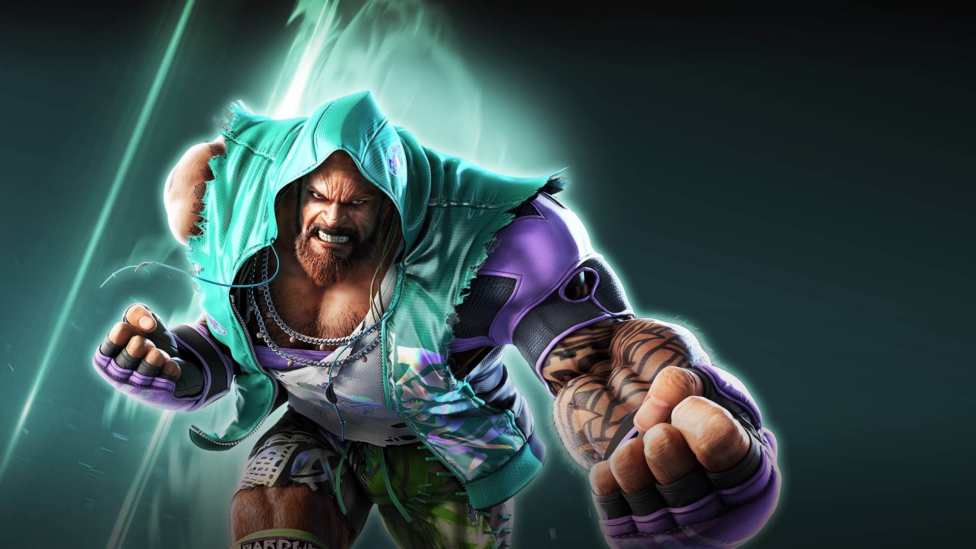 Craig Marduk, Tekken 7, purple MMA gloves, Full HD Desktop wallpaper