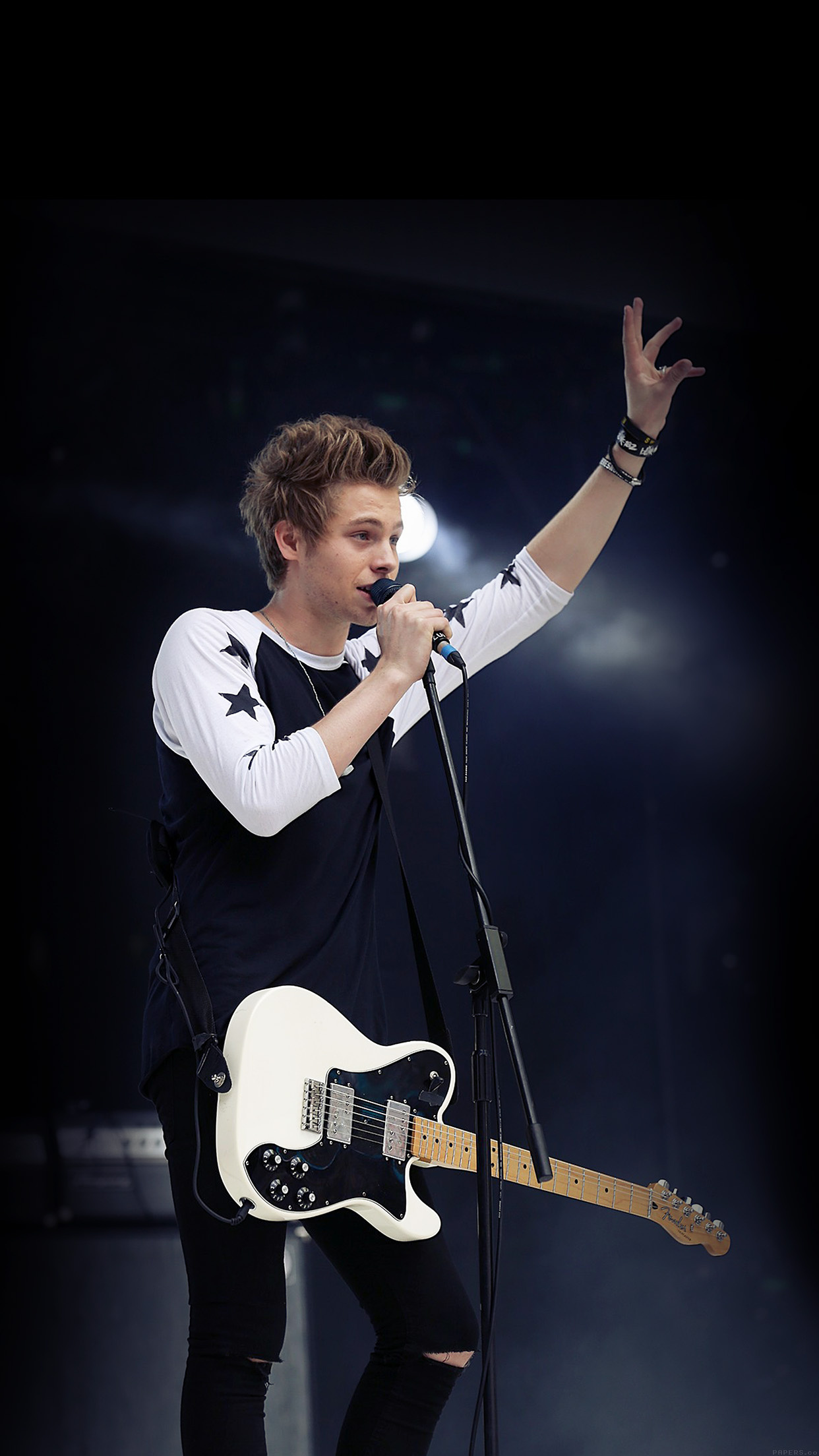 Luke Hemmings, iPhone6papers, 5 Seconds of Summer, Music, 1250x2210 HD Phone