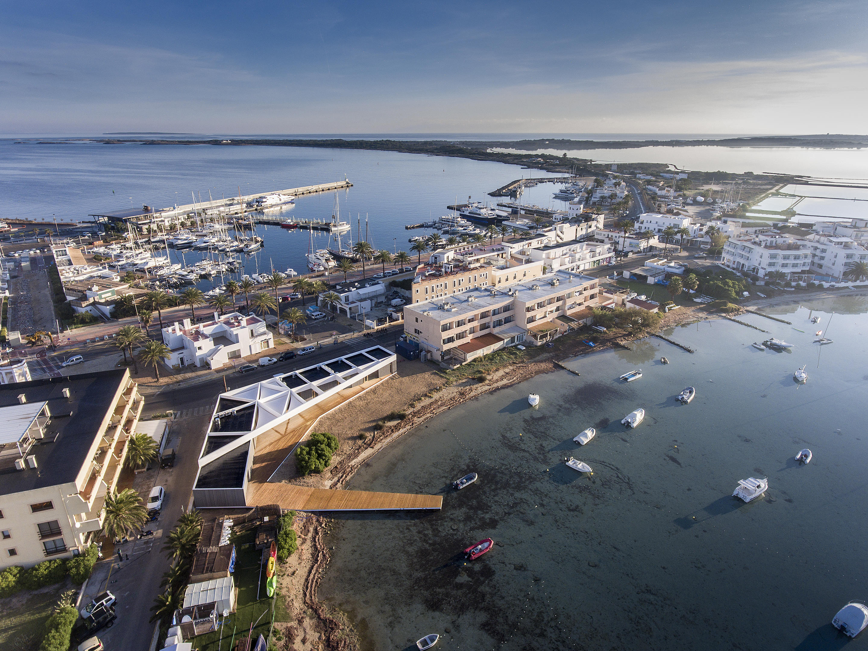 Formentera sports center, Mari Castell architecture, Water sports, 2880x2160 HD Desktop