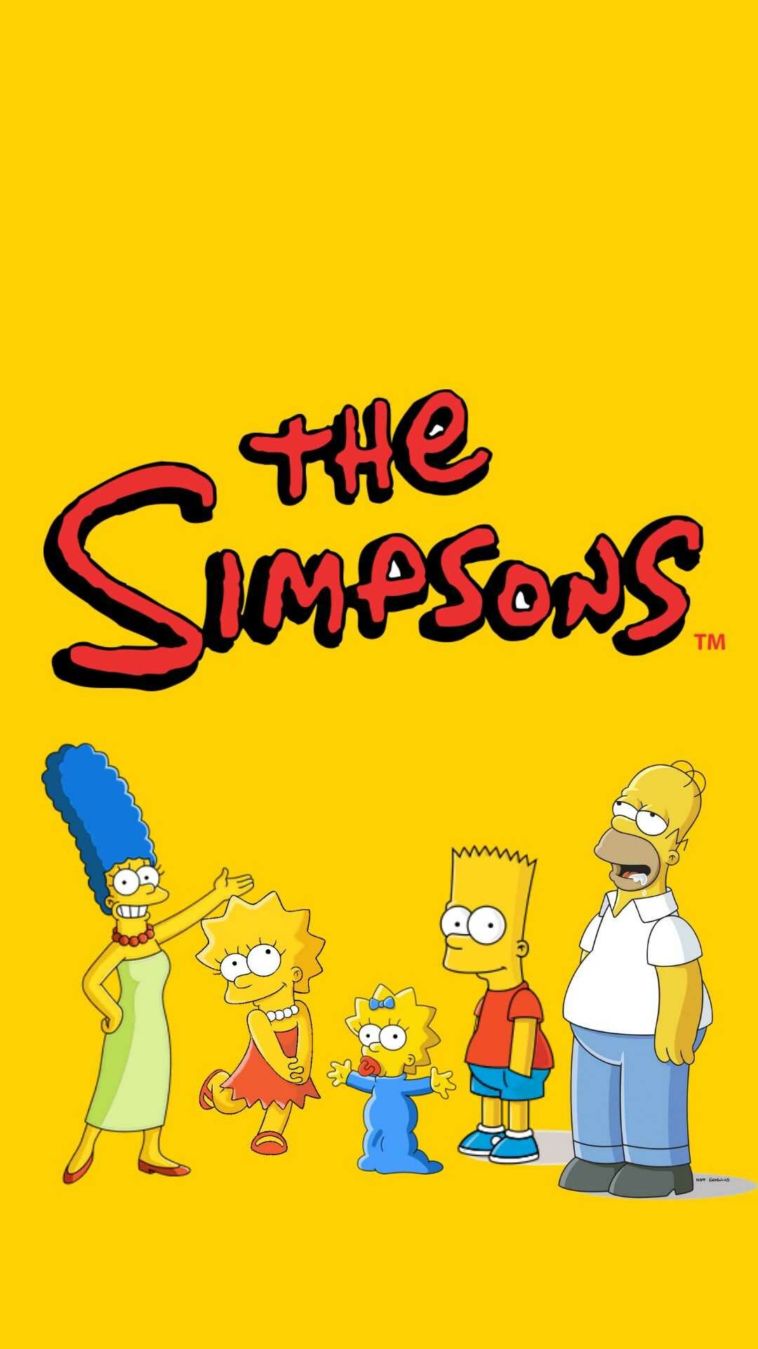 Simpsons Background, Animation, 1080x1920 Full HD Phone