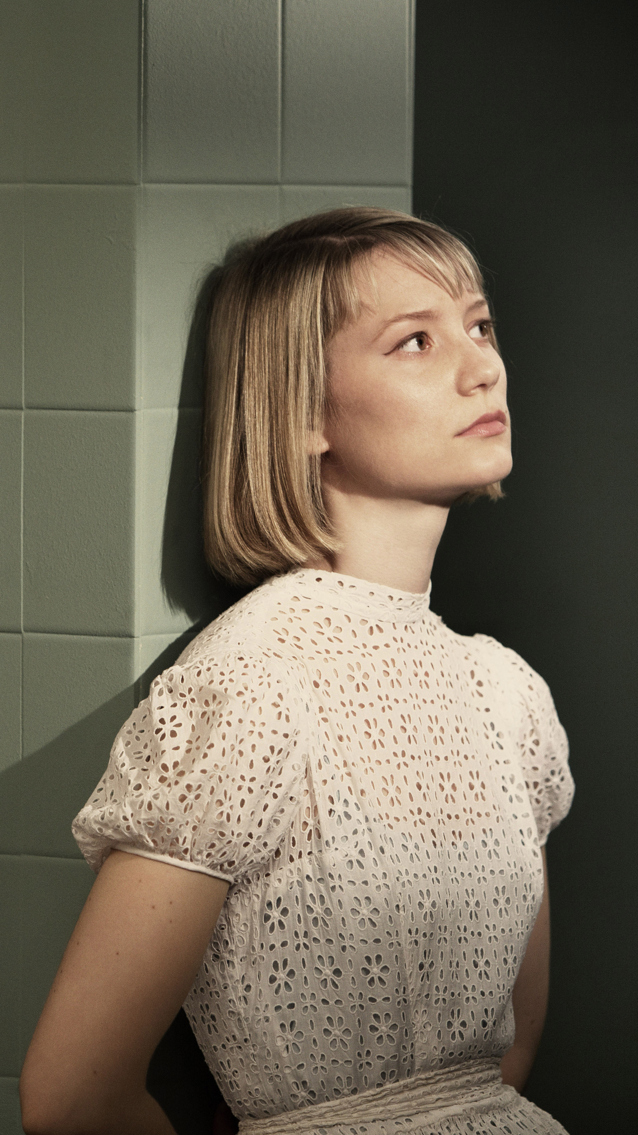 Mia Wasikowska, Sony Xperia X, HD 4K wallpapers, Captivating actress, 2160x3840 4K Phone