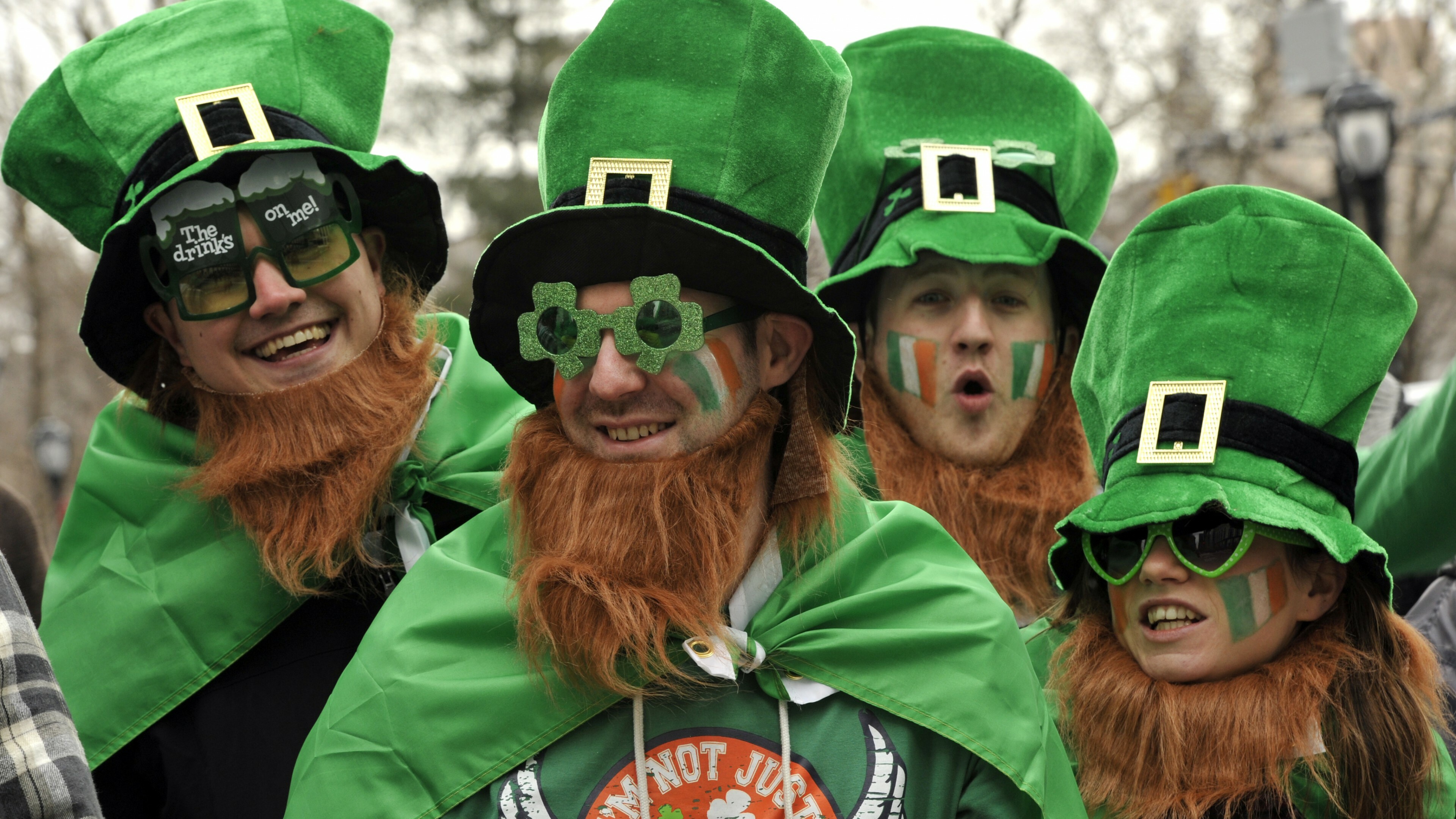 Saint Patrick's Day, Ireland festival, Green, Holidays, 3840x2160 4K Desktop