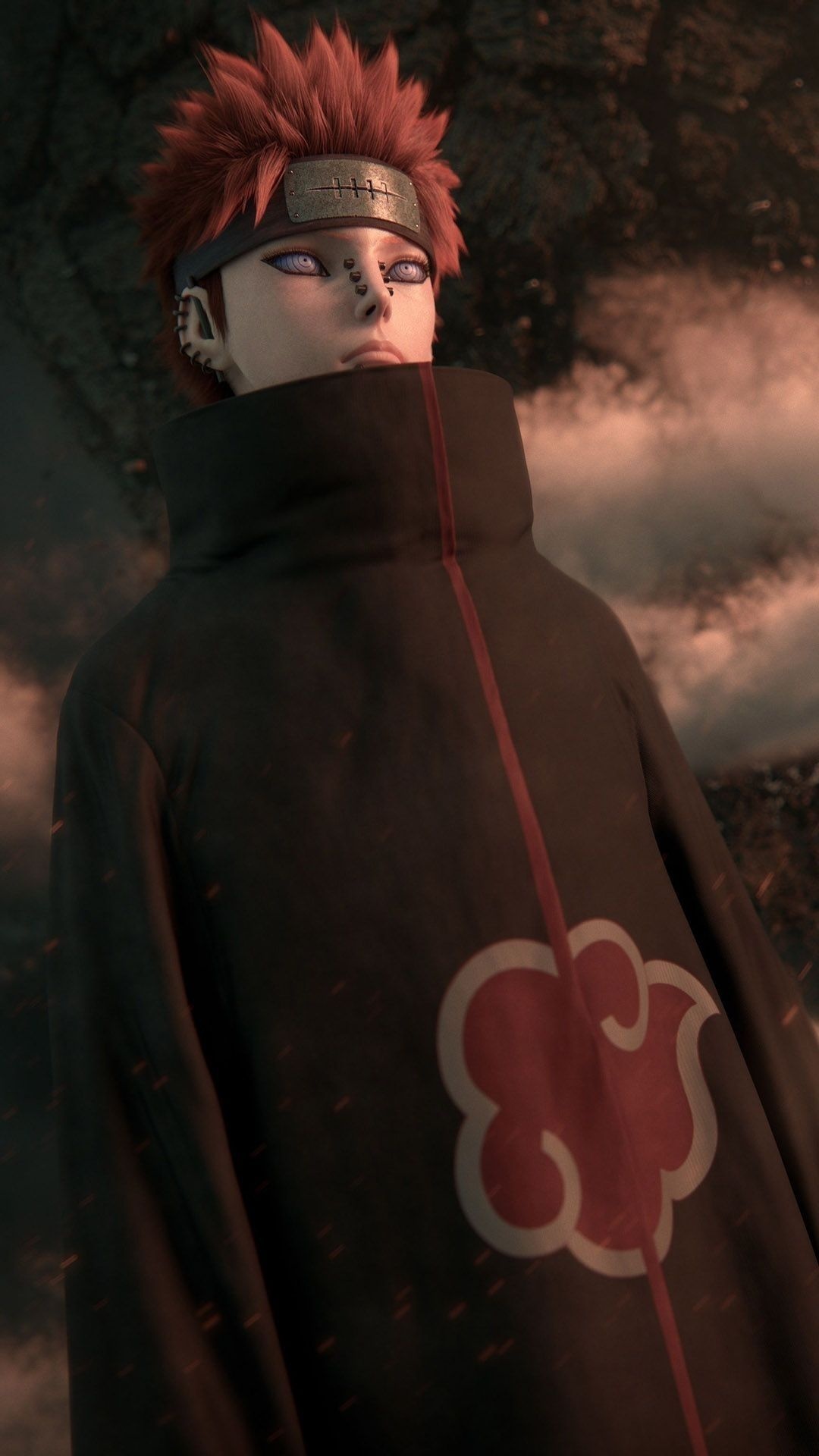 Pain Deva Path, Akatsuki cloak, Rinnegan eyes, Full HD Phone wallpaper