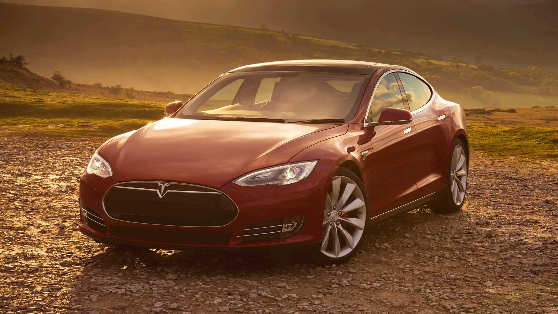 Tesla Model S, 2014 P85 UK, Hintergrundbilder, 1920x1080 Full HD Desktop