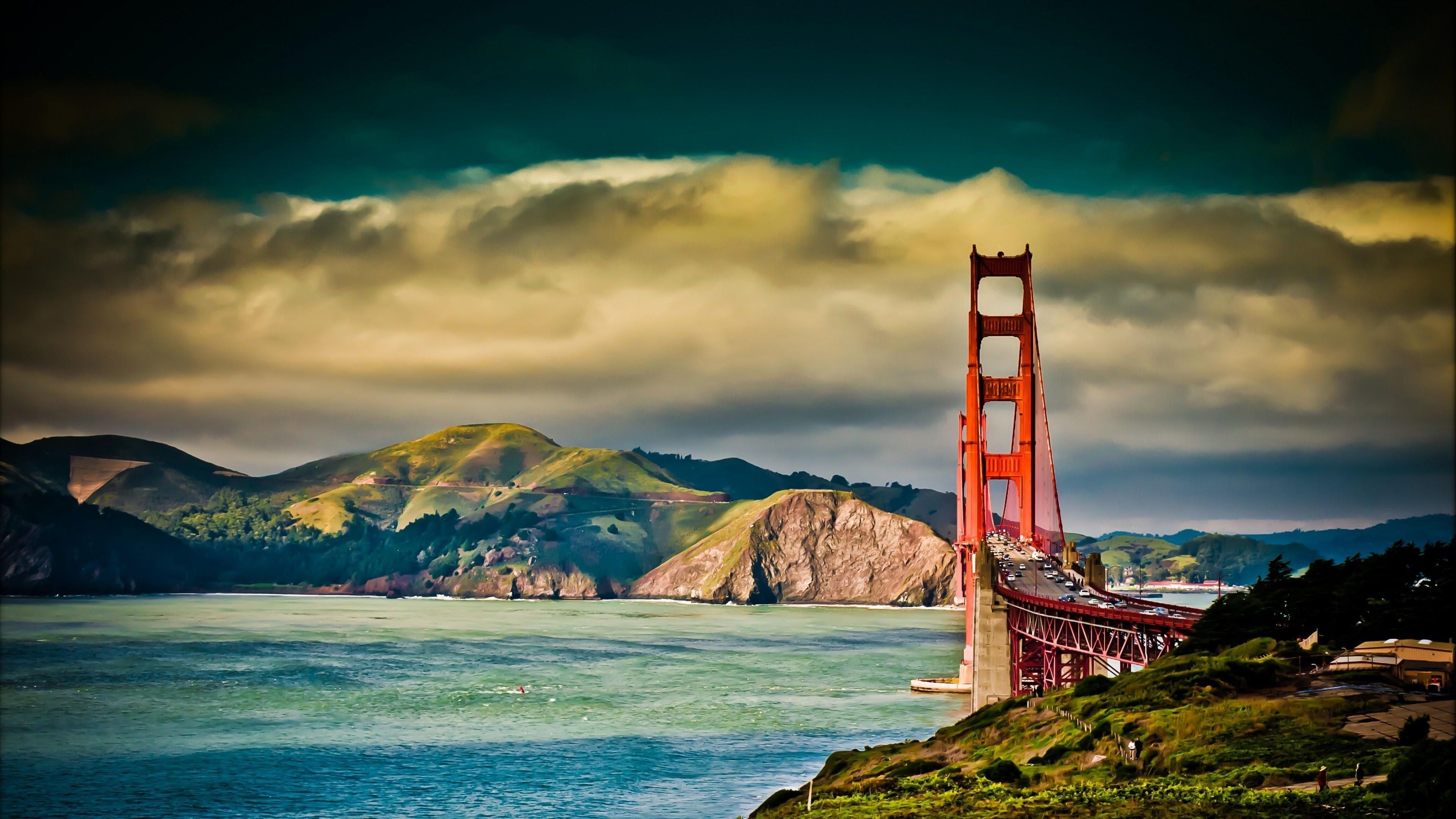 San Francisco, Travels, Golden gate bridge, 3840x2160 4K Desktop