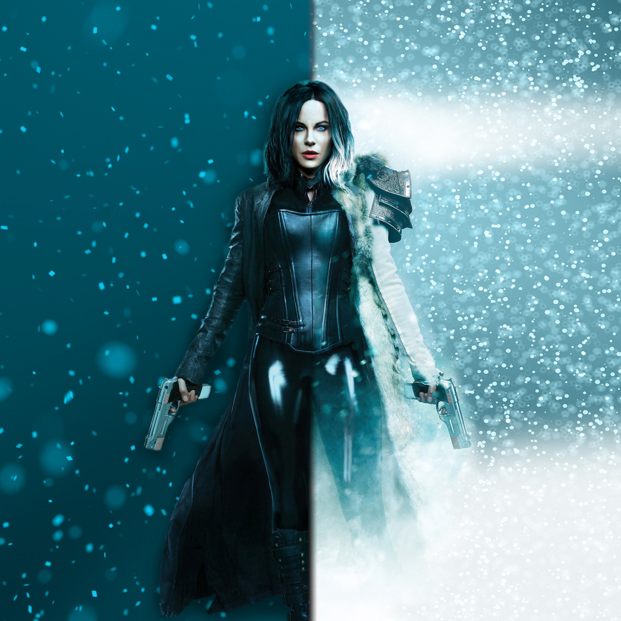 Cinema, Kate Beckinsale, Underworld, Snow, Vampire, 2050x2050 HD Phone