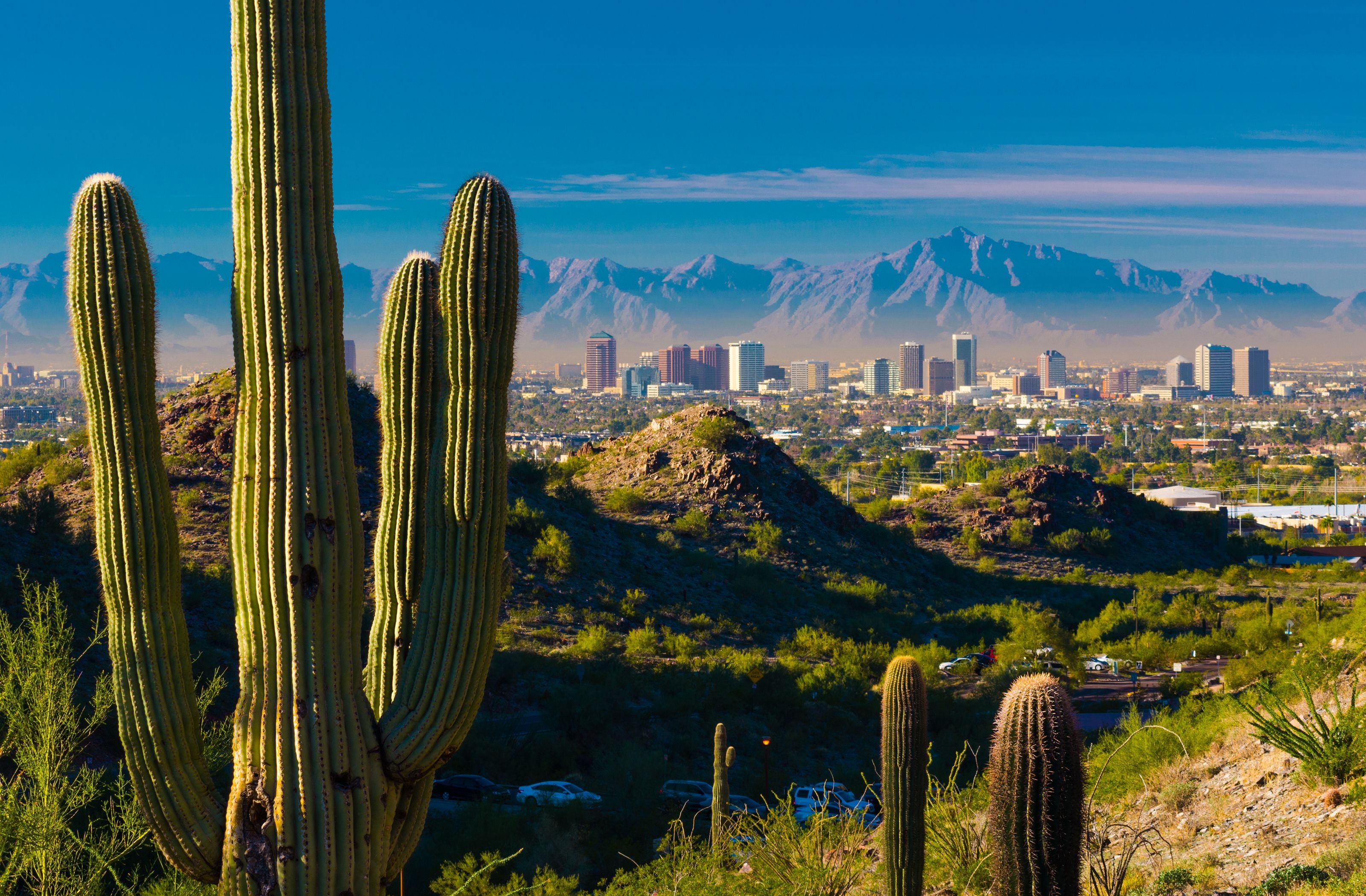 Phoenix Skyline, Design in the desert, Architectural exploration, Desert city beauty, 3200x2100 HD Desktop