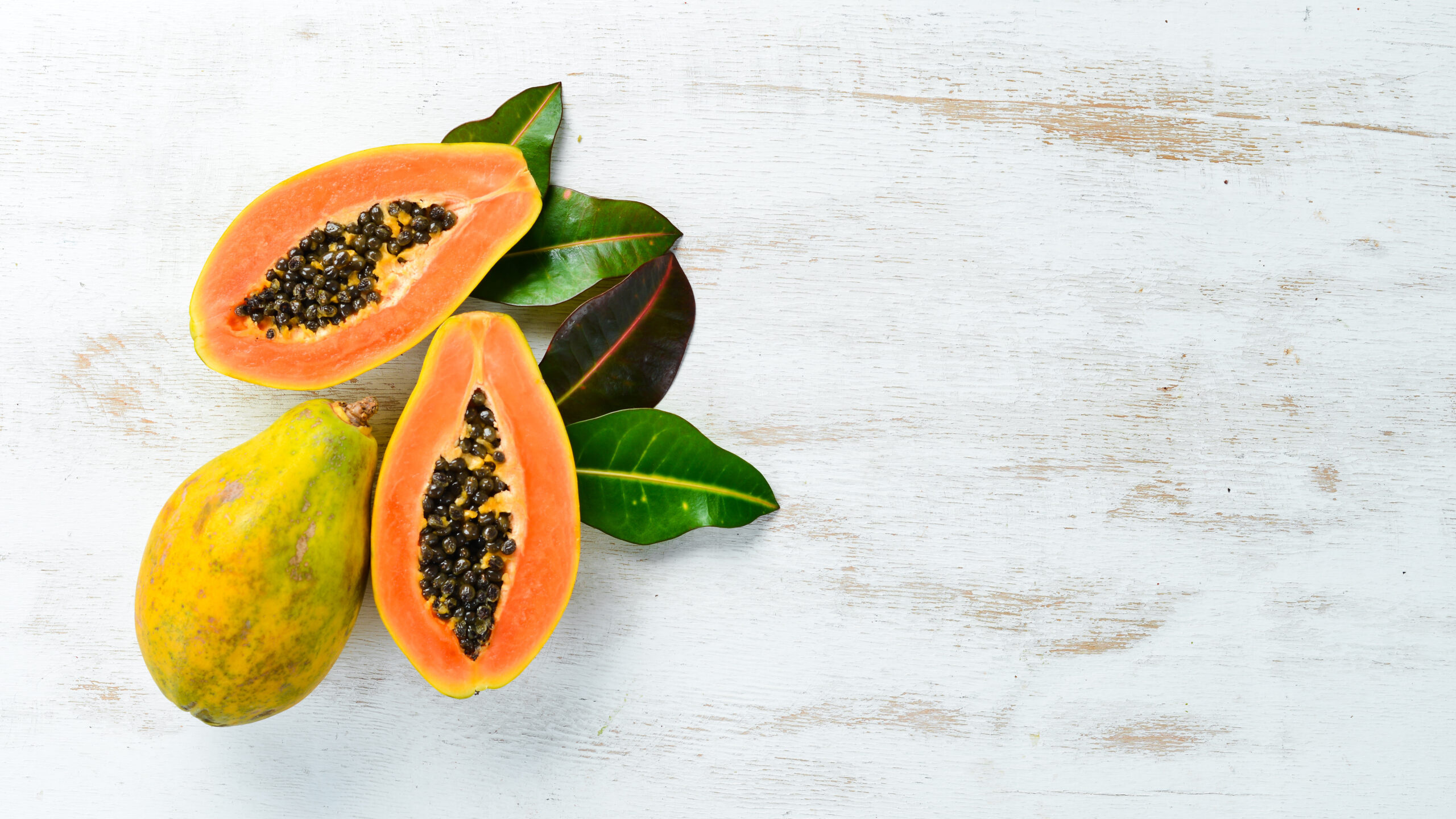 Pure papaya goodness, Natural fruit, Rich in nutrients, Wholesome delight, 2560x1440 HD Desktop