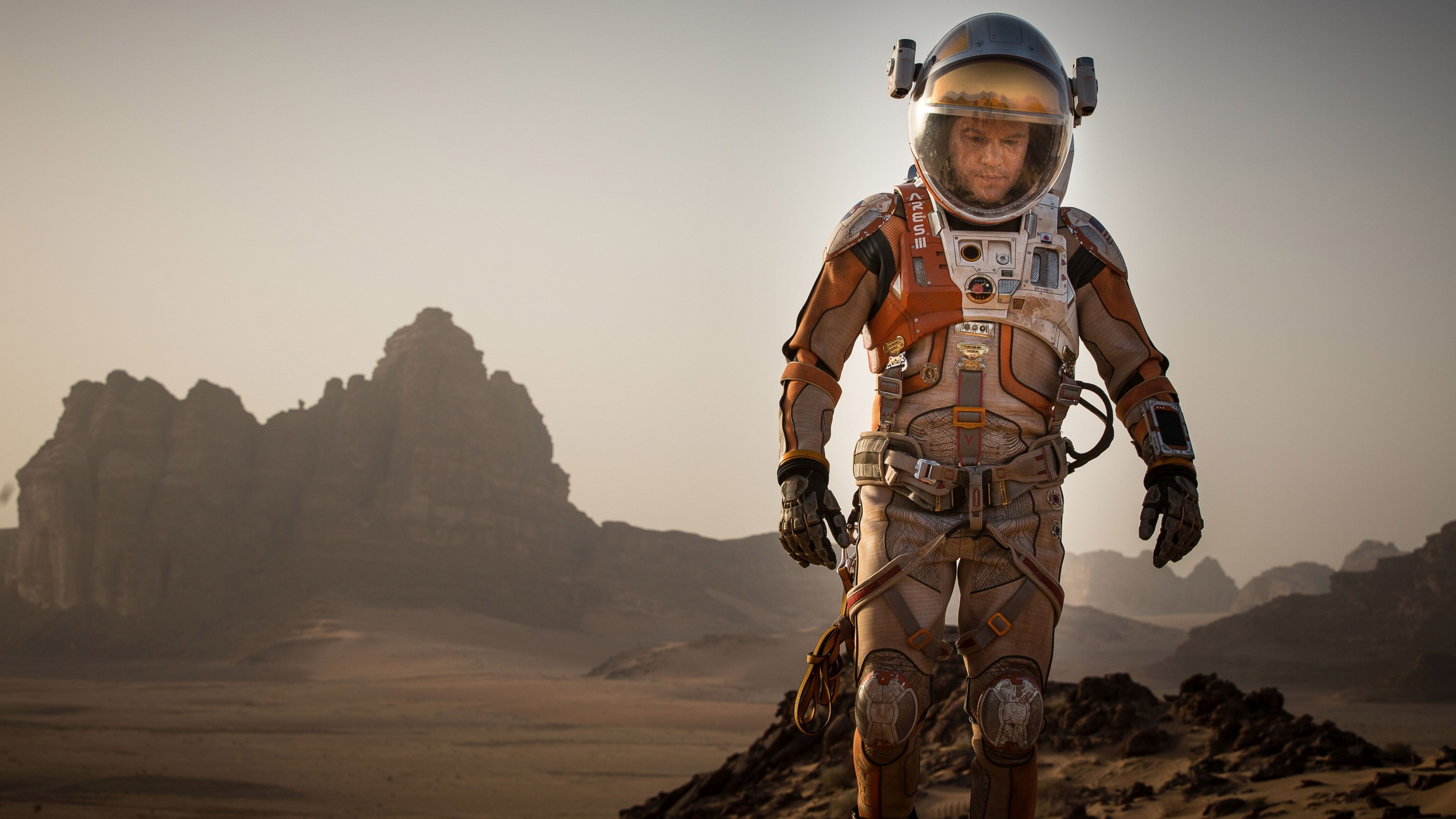 The Martian movies, Best of 2015, Matt Damon, Adventure, 3840x2160 4K Desktop