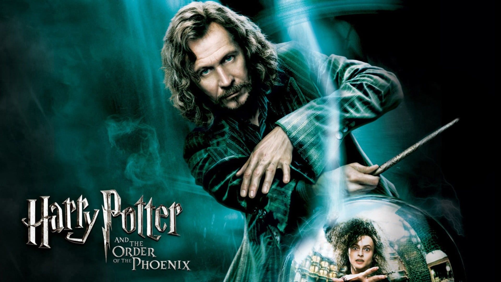 Order of the Phoenix, Movie poster, Gary Oldman, Bellatrix Lestrange, 1920x1080 Full HD Desktop