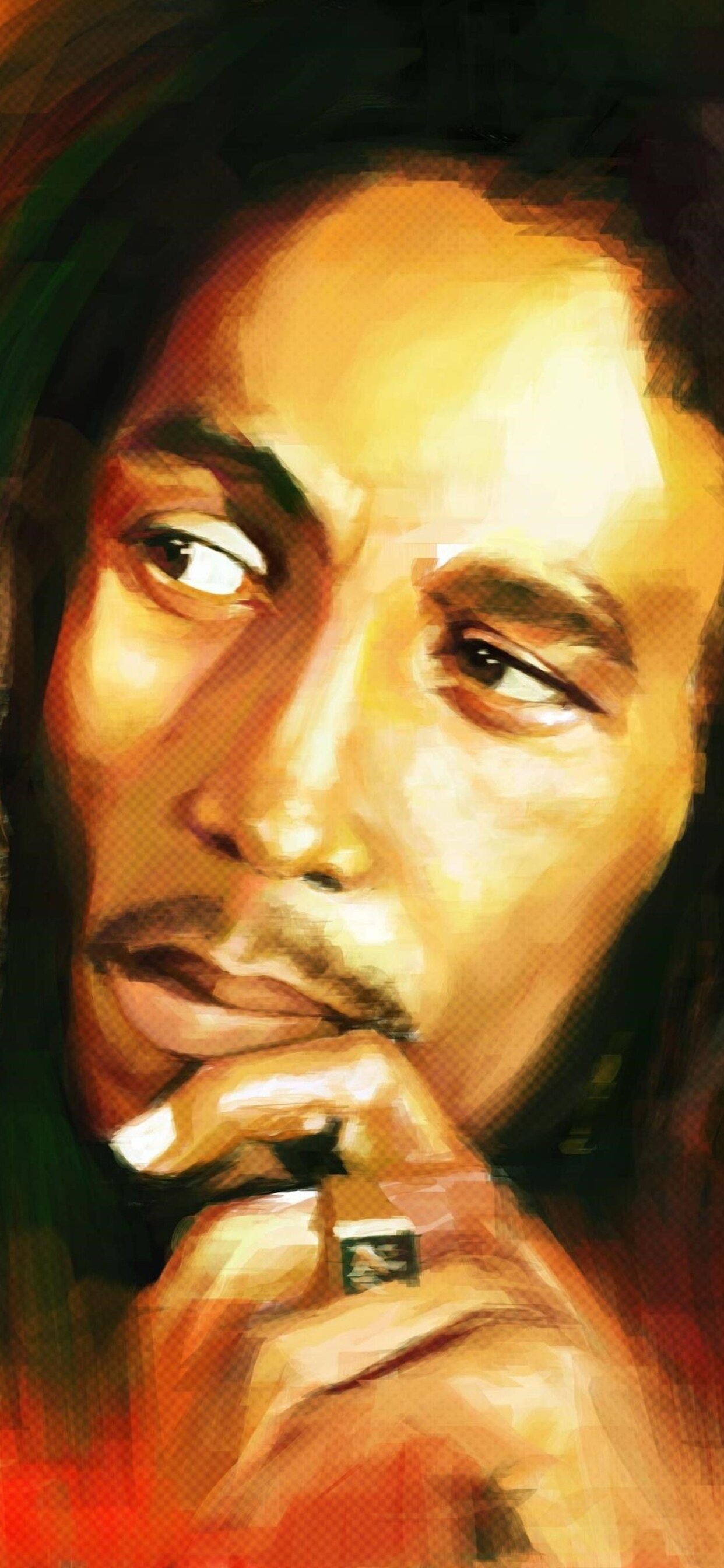 Bob Marley, Celebs, Painting, iPhone XS Max, 1250x2690 HD Phone