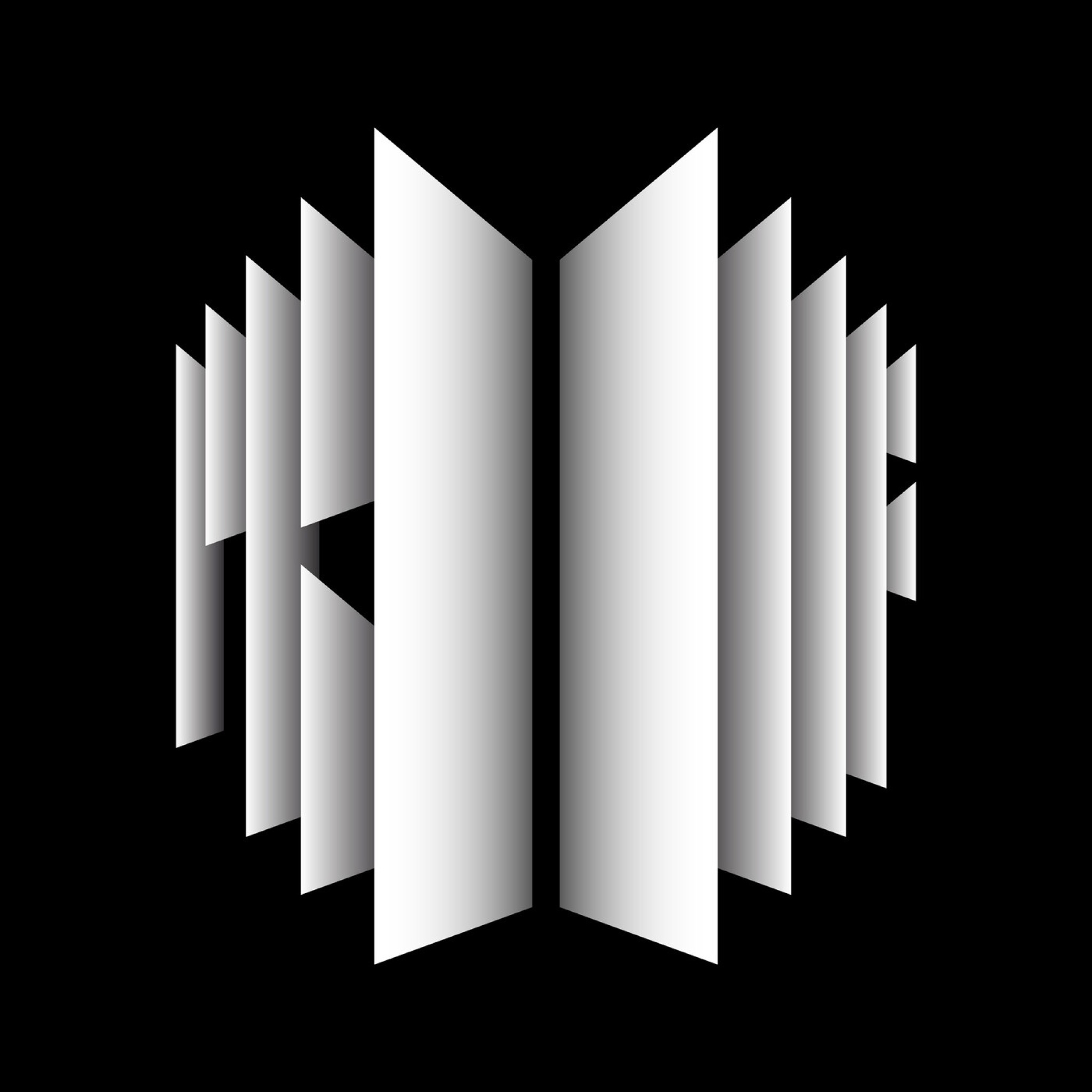 Proof, Album cover art, BTS logo, Monochrome fanned panels, HD Desktop wallpaper