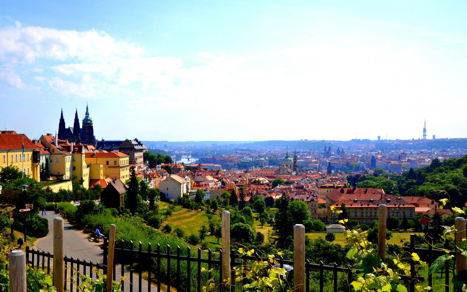 Czechia (Czech Republic), Summer in Prague, Panoramic views, Captivating capital, 1920x1200 HD Desktop