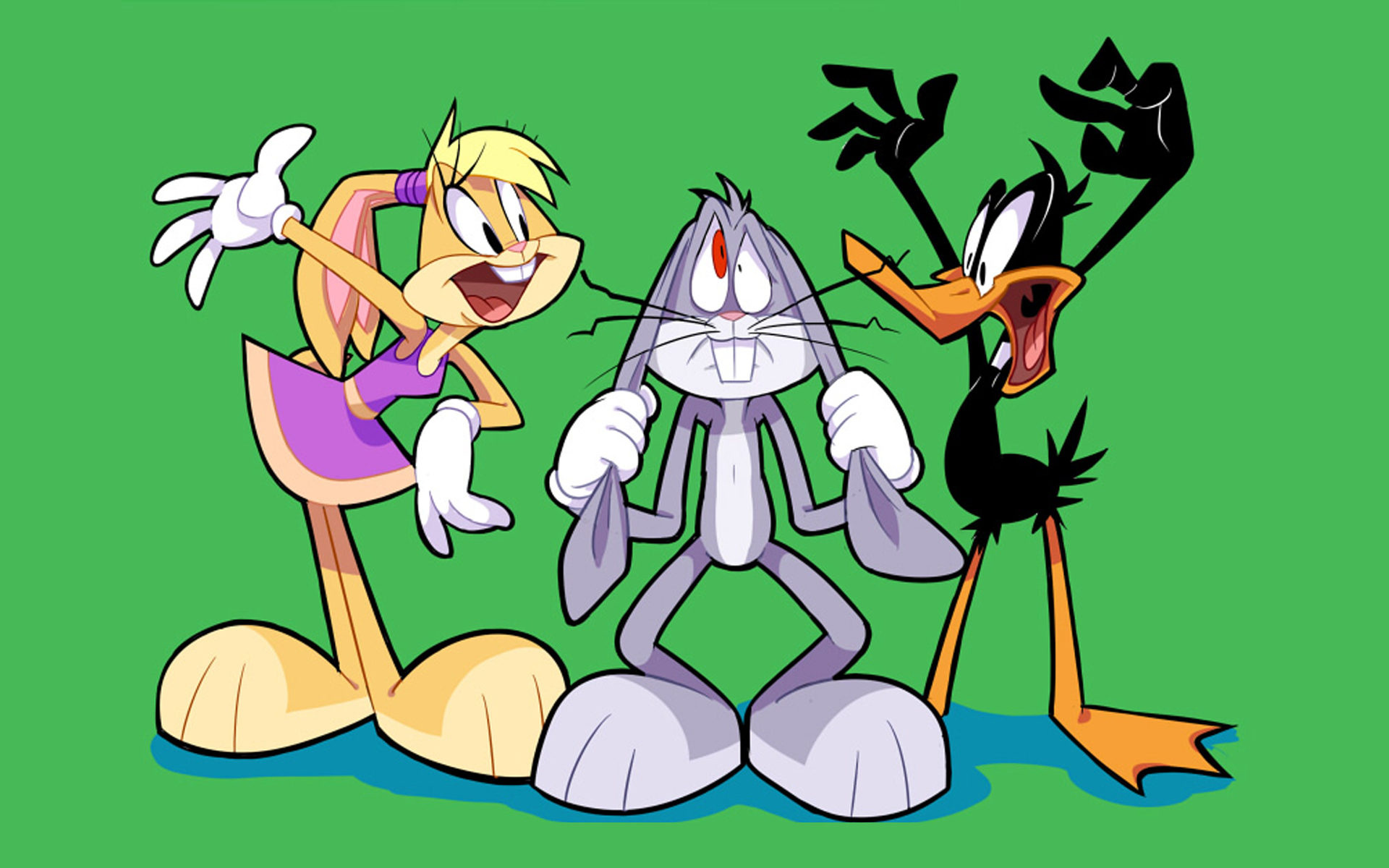 Lola Bunny and Bugs Bunny, Daffy Duck Wallpaper, 1920x1200 HD Desktop