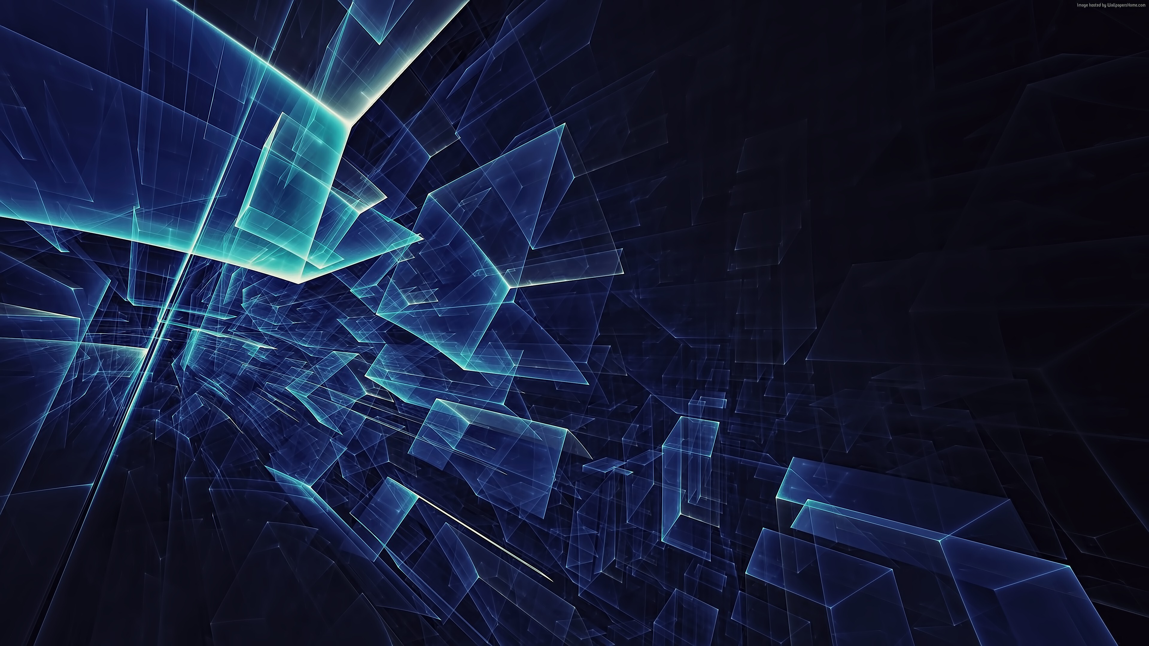 Cubes, Geometric Abstract Wallpaper, 3840x2160 4K Desktop