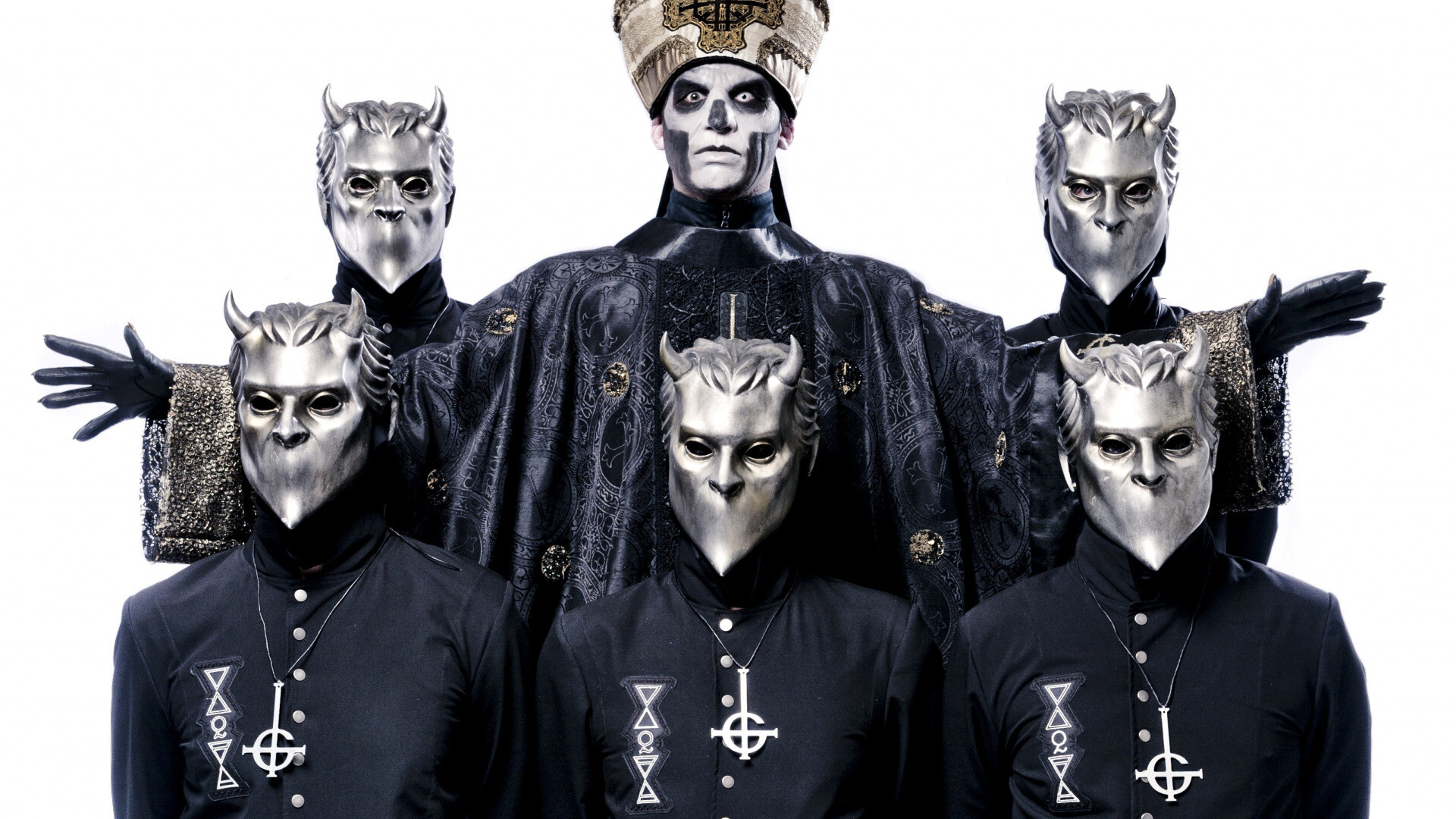 Ghost Band, Swedish nameless ghouls, Papa Emeritus III, Doom metal, 1920x1080 Full HD Desktop