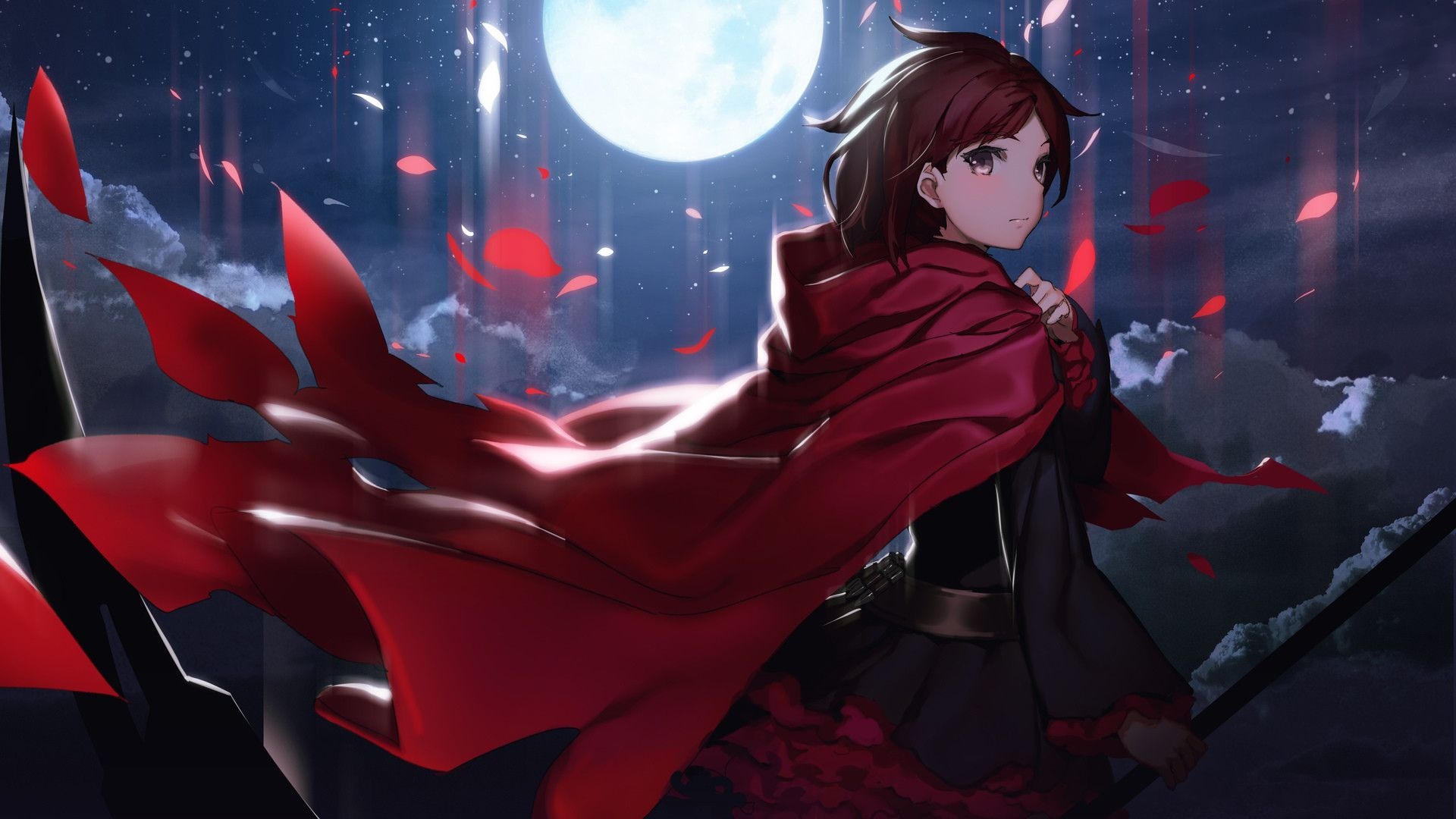 RWBY 4K display, Vibrant colors, Anime-style art, Captivating character designs, Brilliant render, 1920x1080 Full HD Desktop