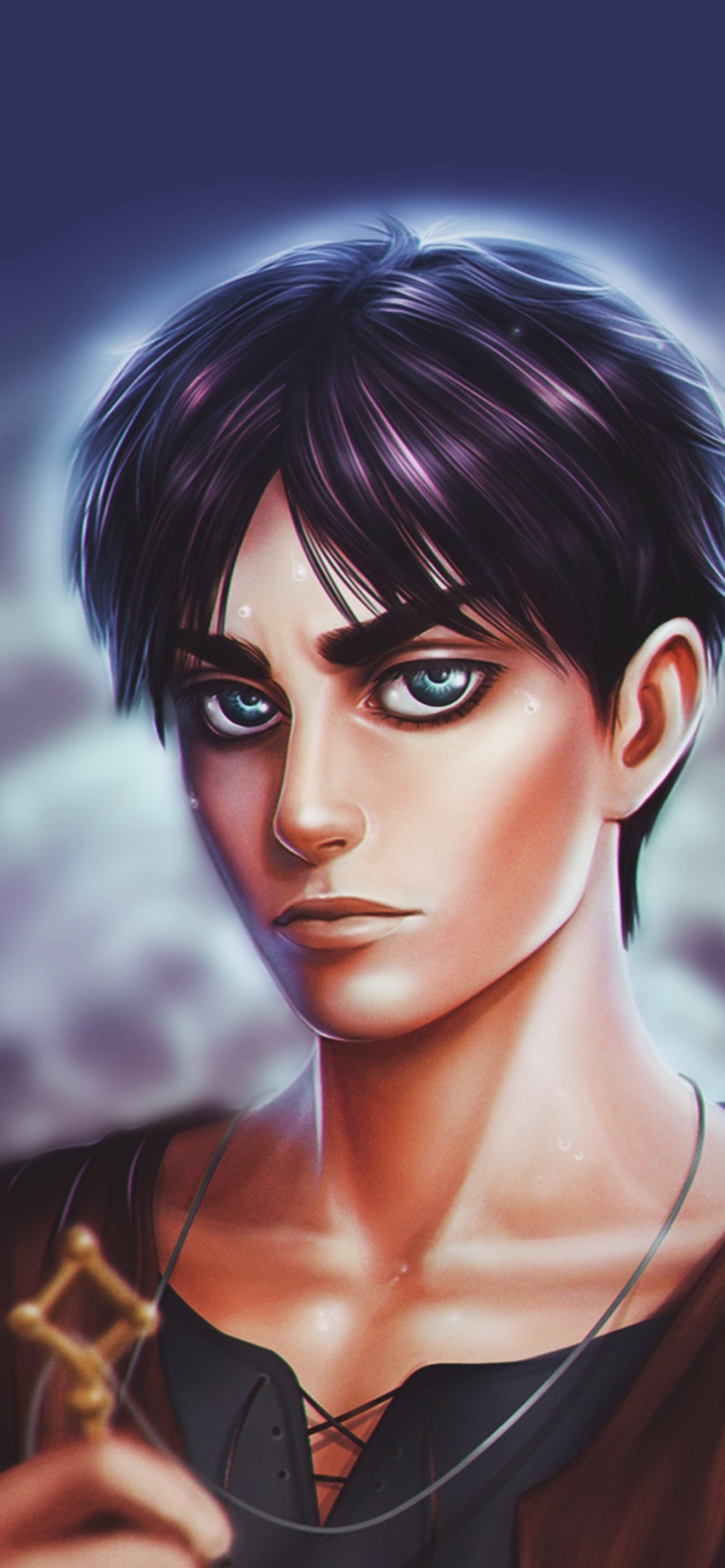 Eren Yeager, Basement key necklace, Attack on Titan, HD Phone wallpaper