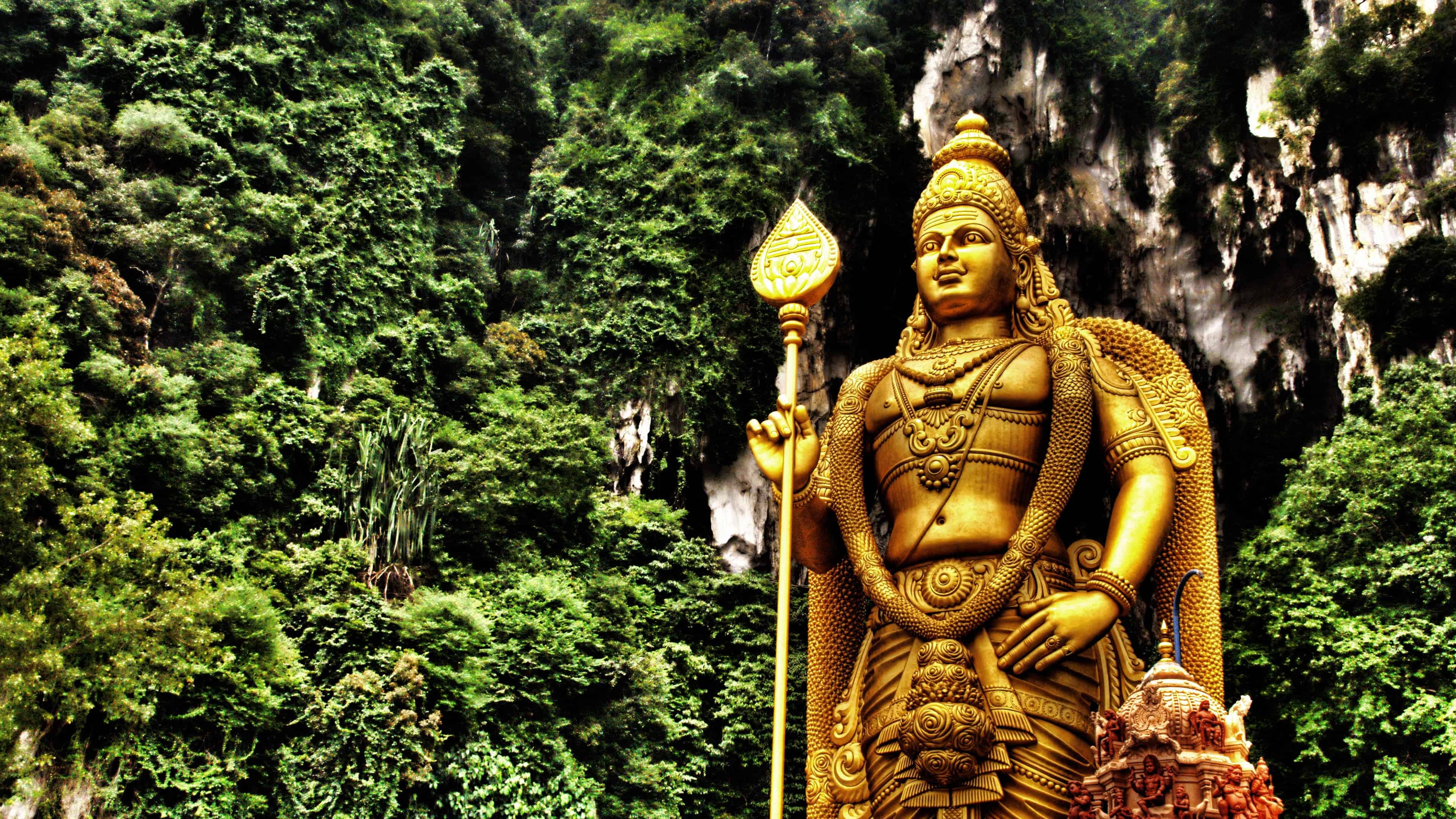 Malaysia Travels, Batu Caves Statue, Gombak, UHD Wallpaper, 3840x2160 4K Desktop