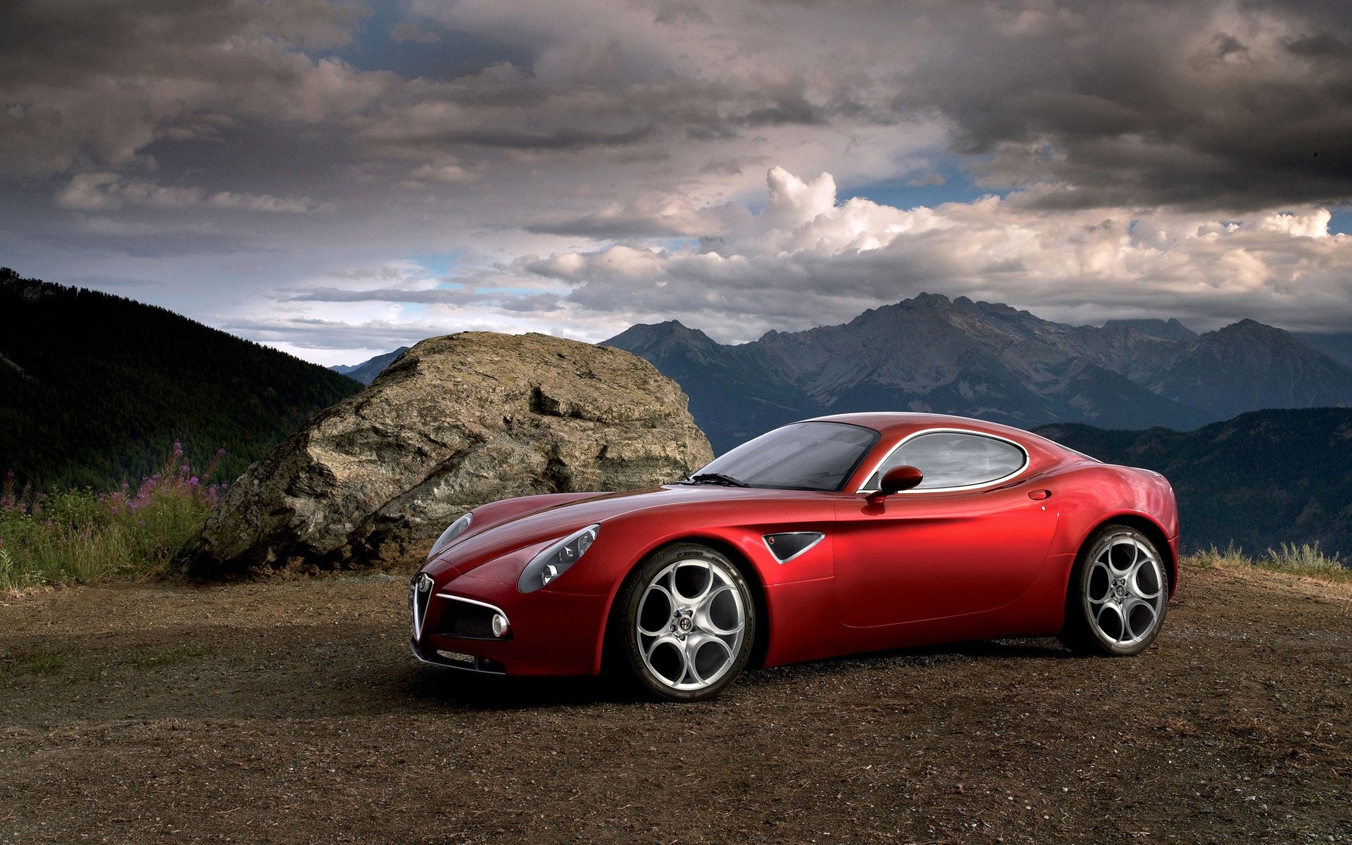 Alfa Romeo, 8C Competizione, HD wallpaper background, 1920x1200 HD Desktop