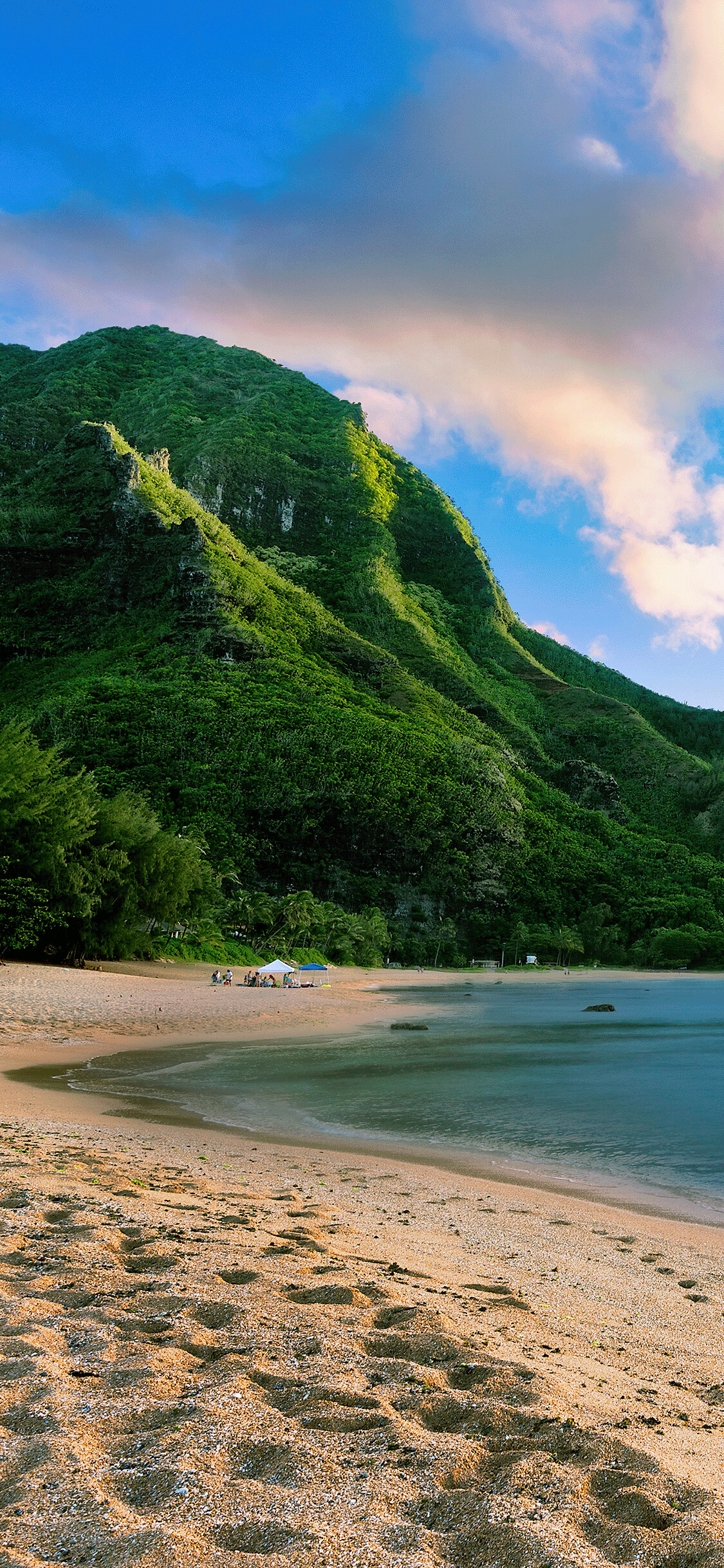 Tunnels Beach, Maui (Hawaii) Wallpaper, 1130x2440 HD Phone