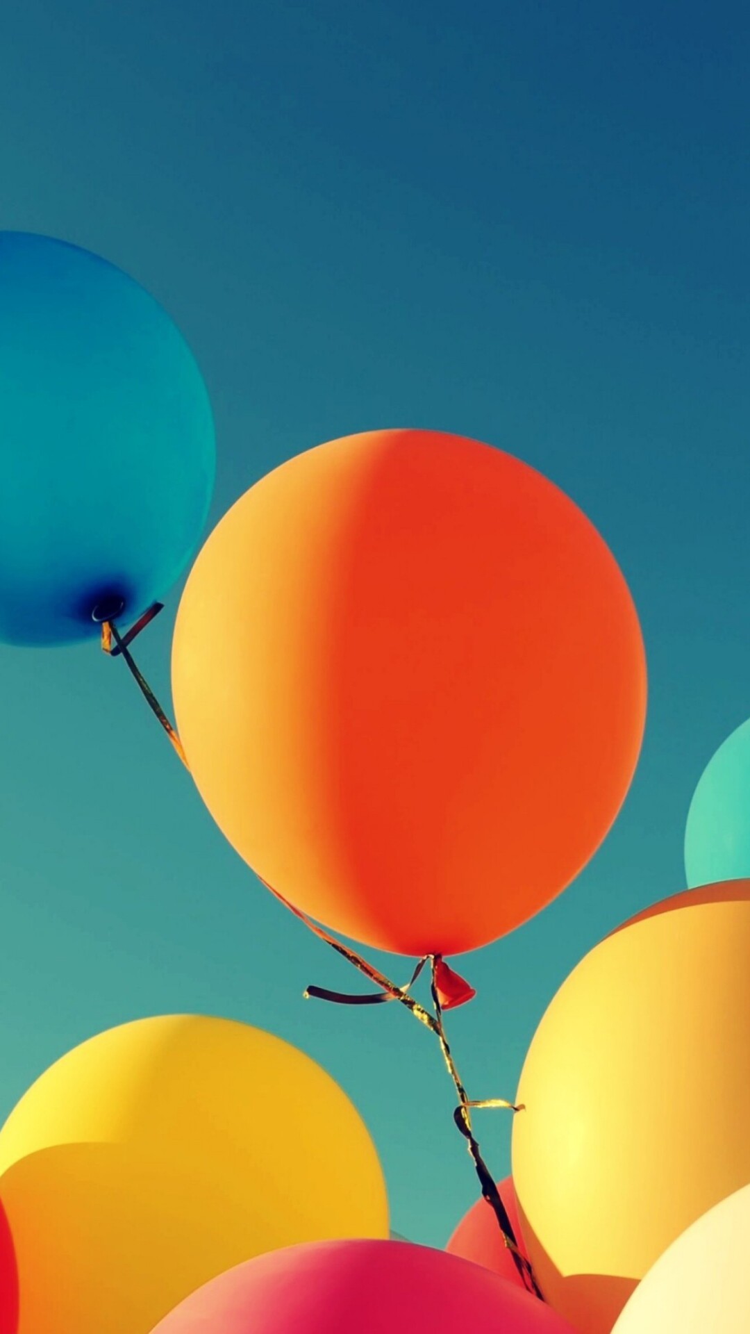 iPhone wallpaper balloons, Mobile decor, Playful colors, On-the-go fun, 1080x1920 Full HD Phone