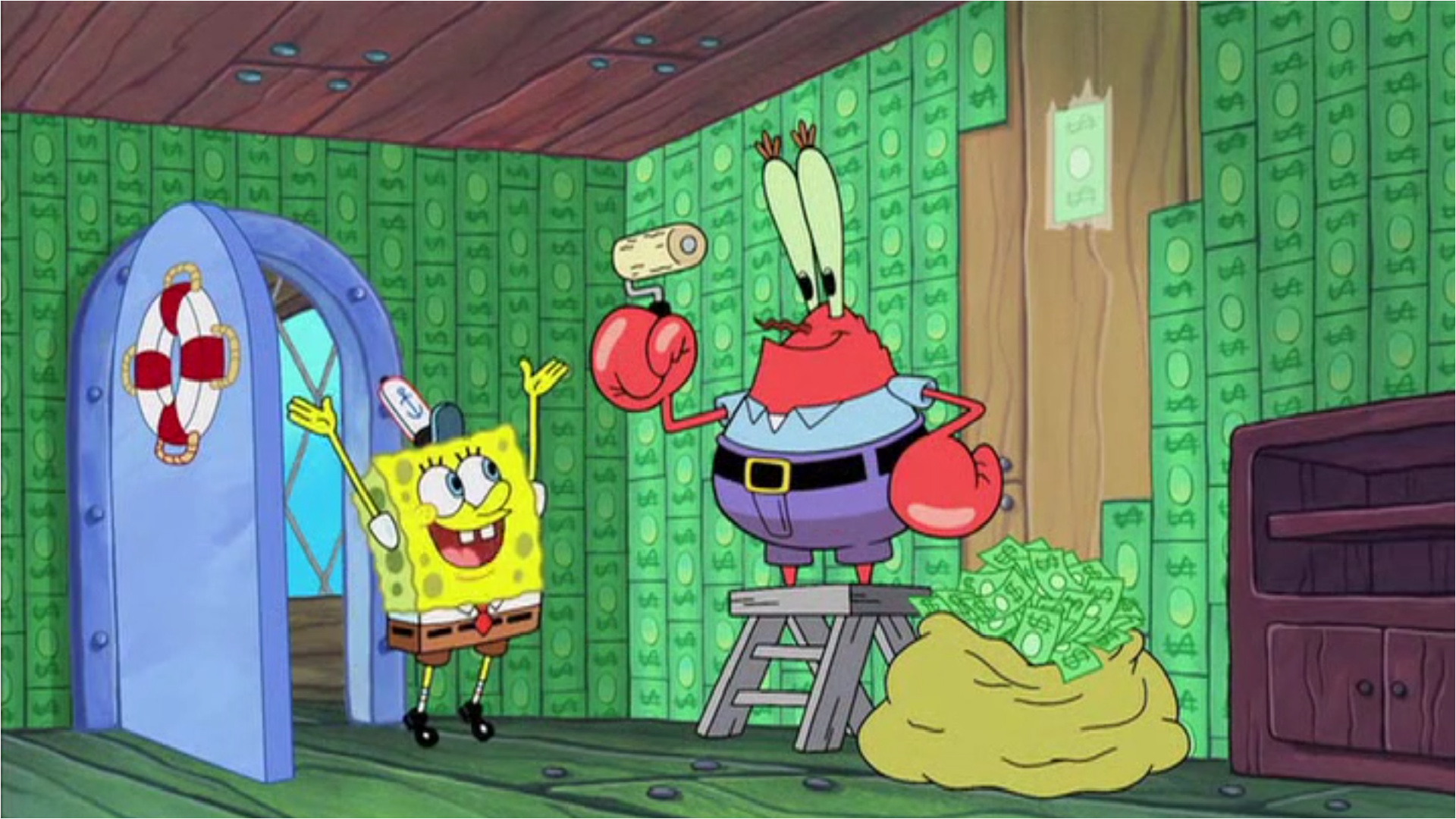 Krabs animation character, SpongeBob SquarePants, Mad Games Tycoon 2, 1920x1080 Full HD Desktop