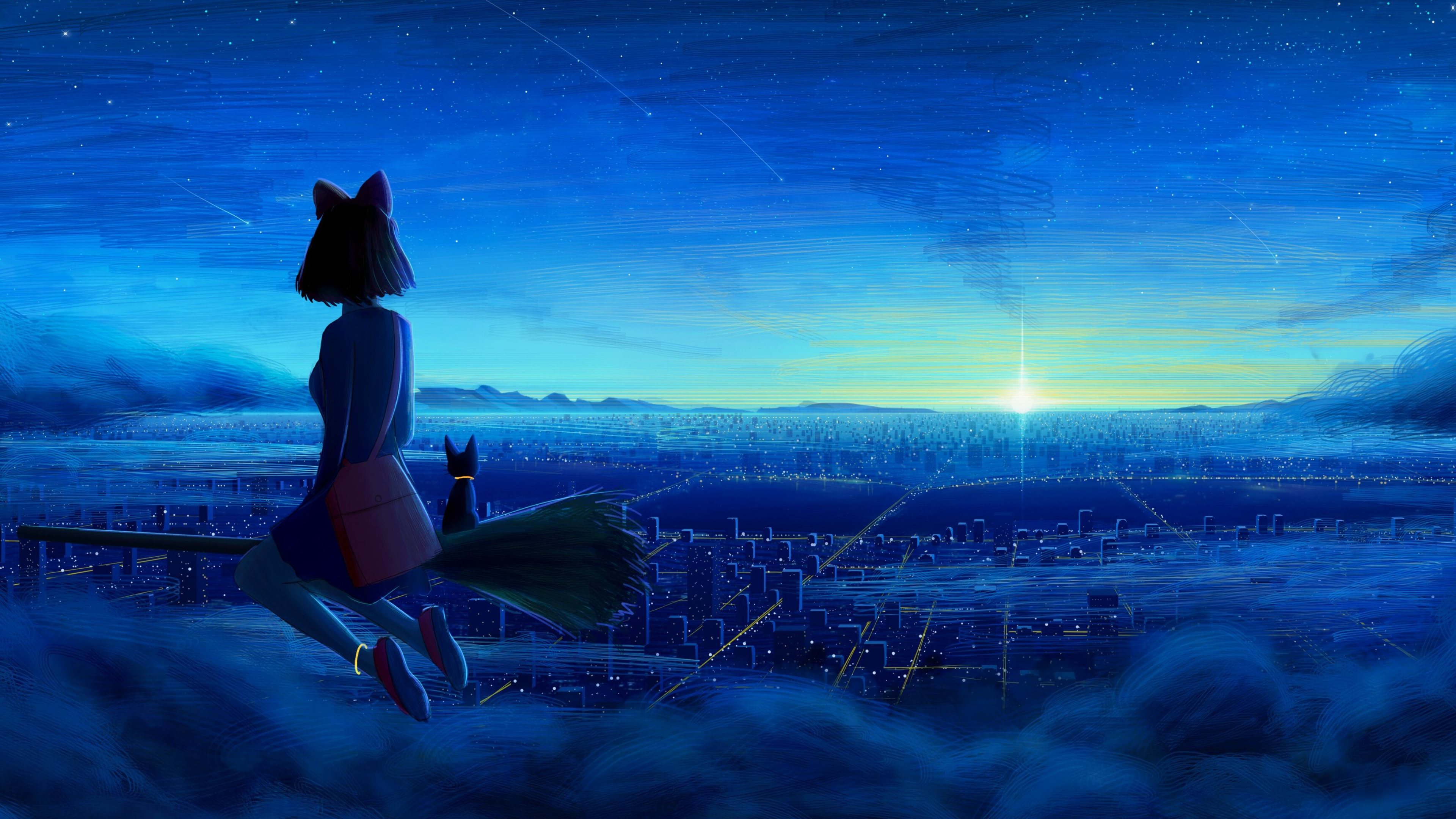 Kiki's Delivery Service, HD wallpapers, Whimsical charm, Magical deliveries, 3840x2160 4K Desktop