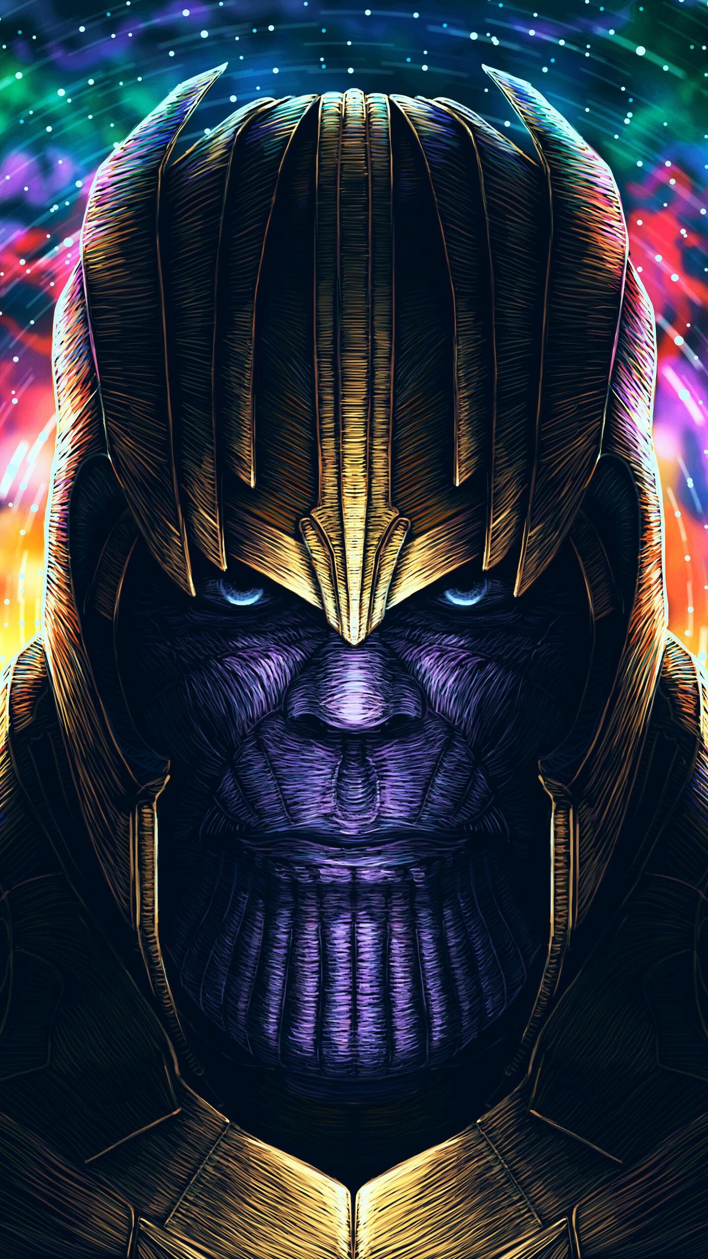 Thanos, Marvel Villains Wallpaper, 1440x2560 HD Phone