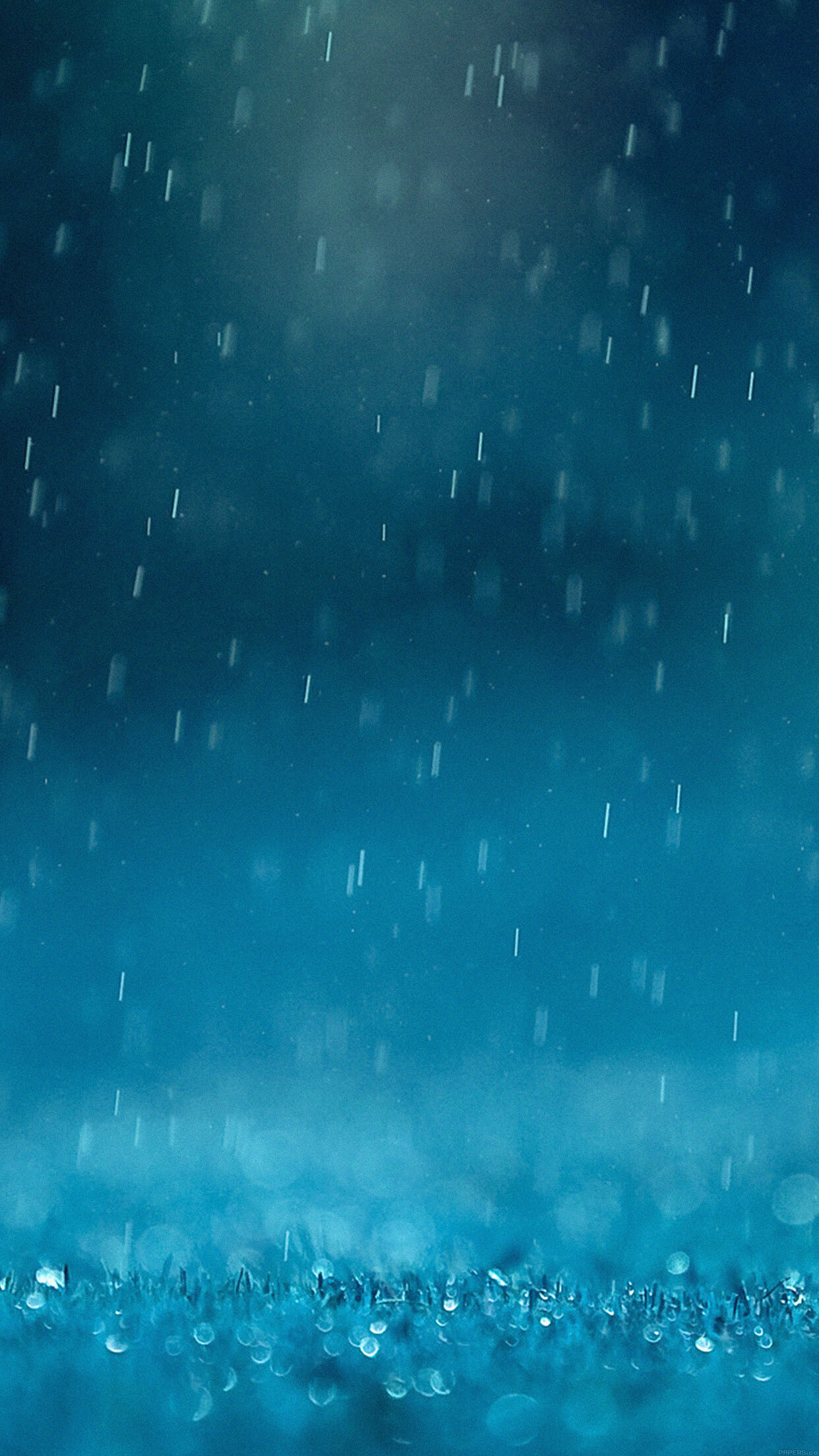 Blue rain wallpaper, Nature's beauty, Aesthetic rain scenes, Raindrop magic, 1250x2210 HD Phone