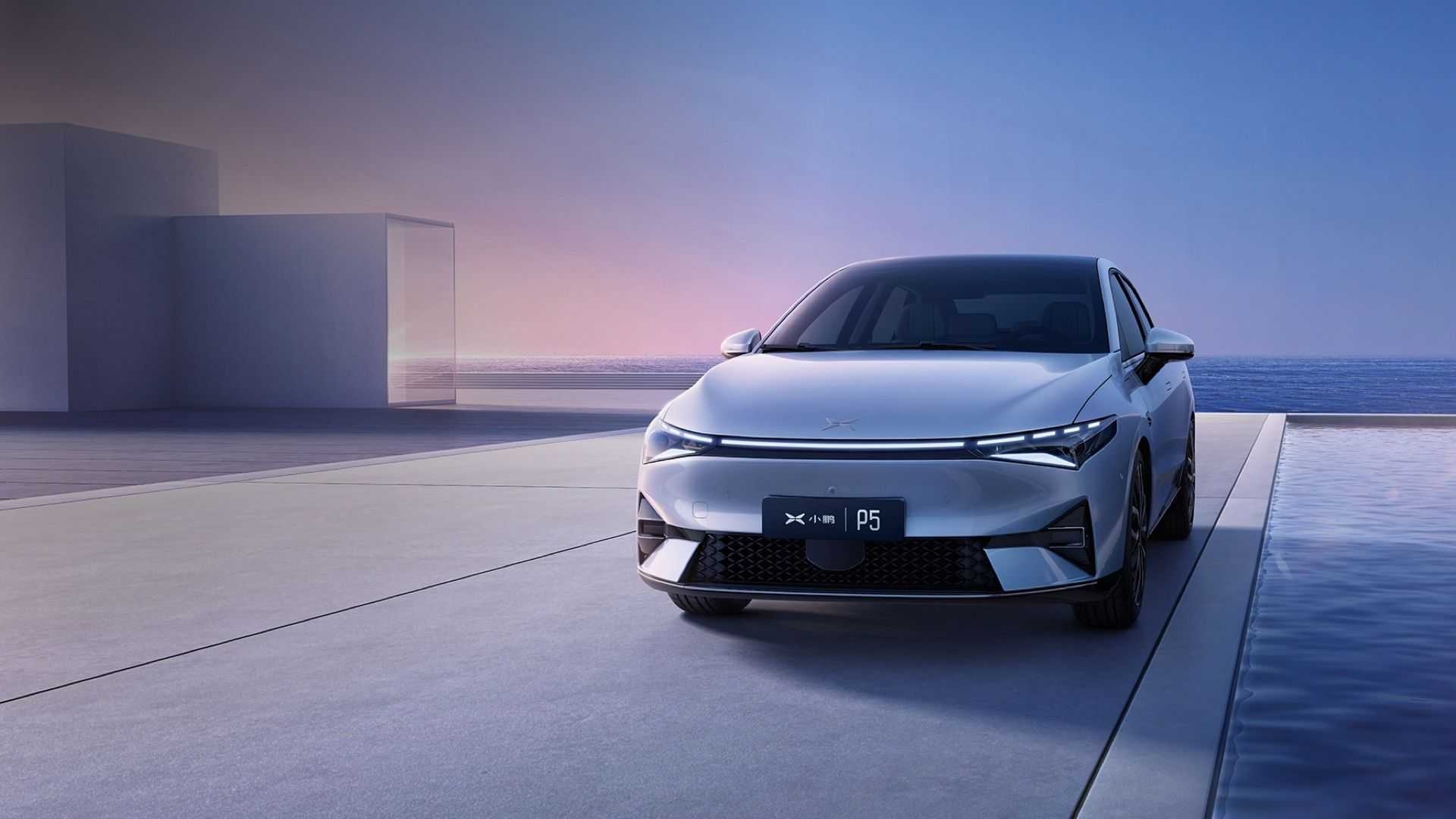 Front View, XPeng P5 sedan Wallpaper, 1920x1080 Full HD Desktop