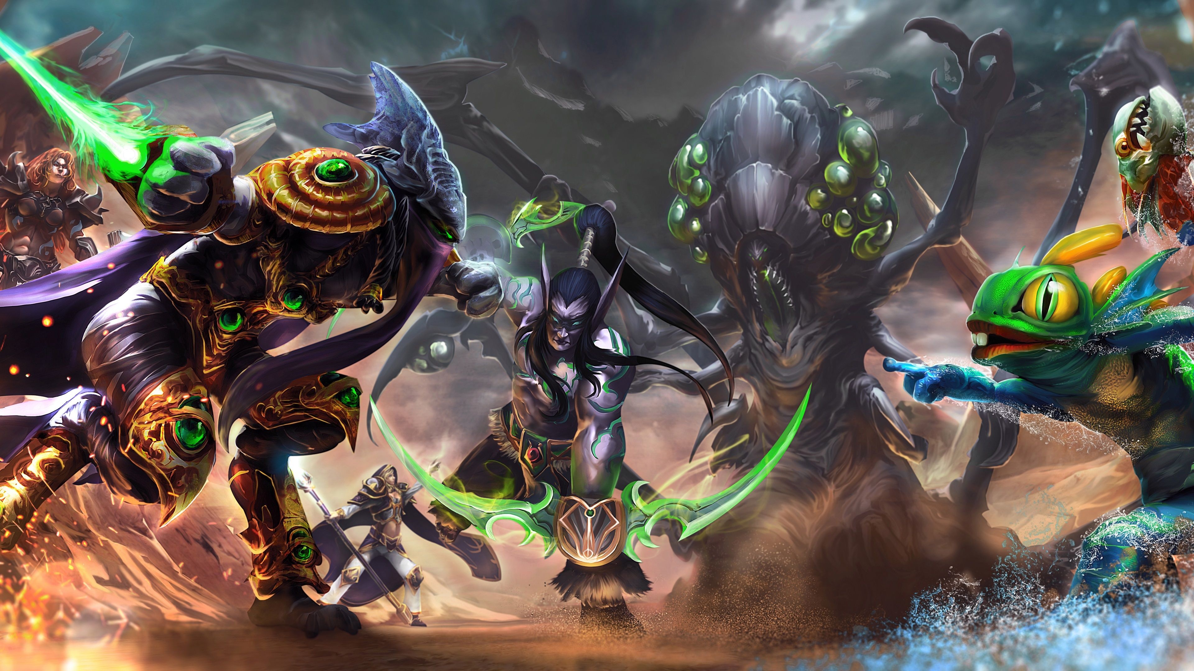 Heroes of the Storm, Gaming heroes, Storm backgrounds, Blizzard leisures, 3840x2160 4K Desktop