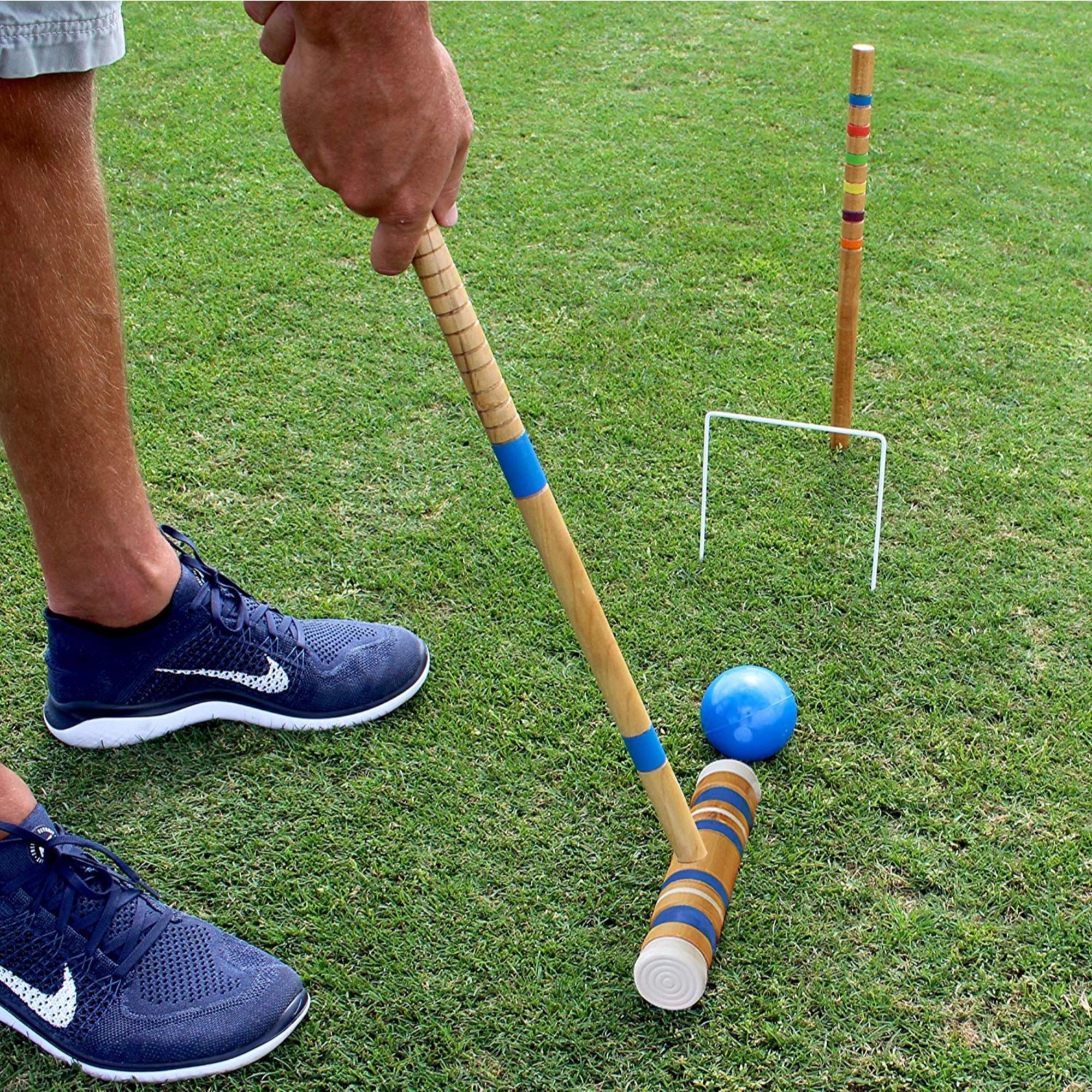 Mallet and ball, Croquet Wallpaper, 2000x2000 HD Phone