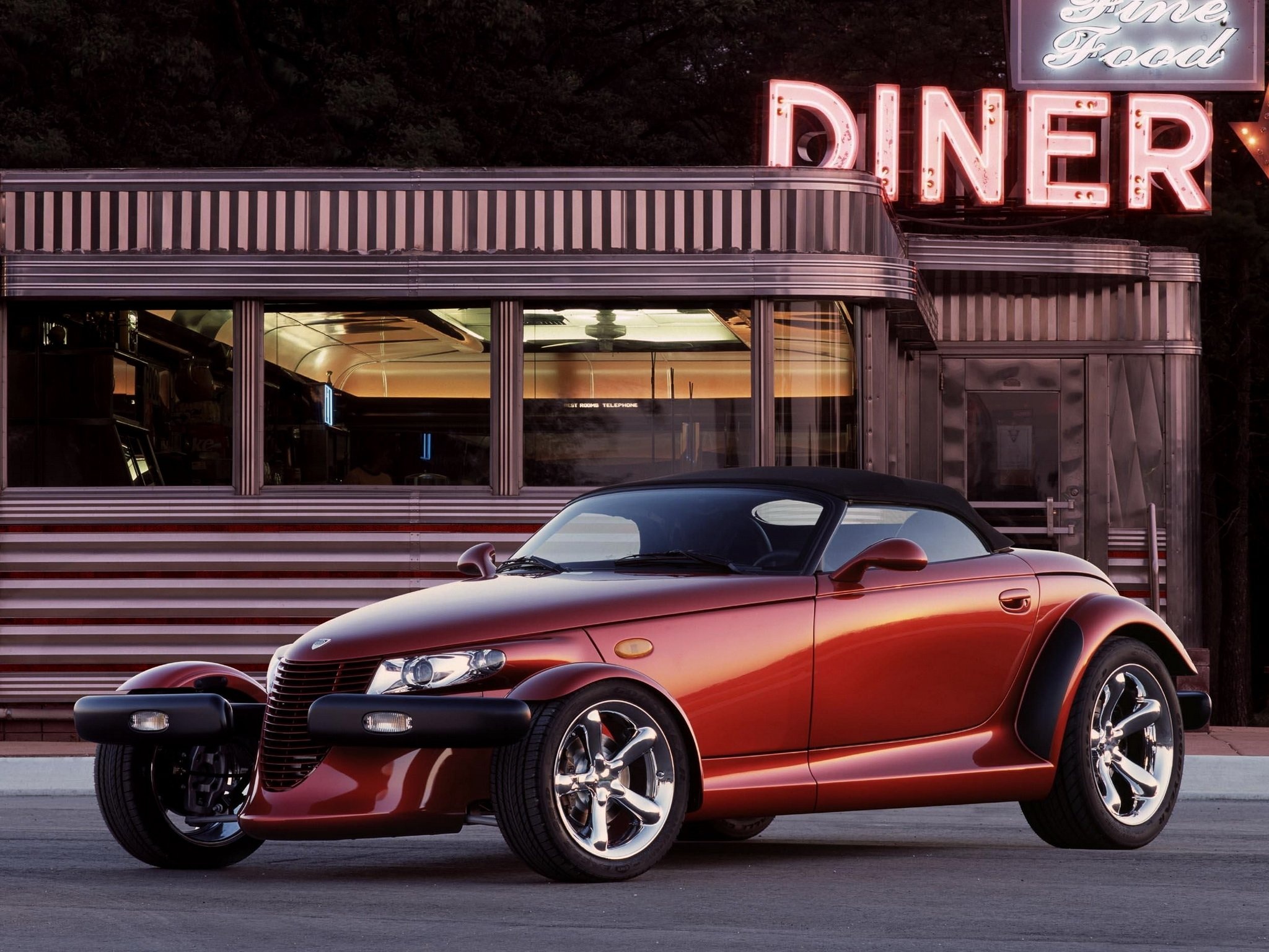 Plymouth Prowler, Unique supercar, Vintage 1997, Sleek design, 2050x1540 HD Desktop