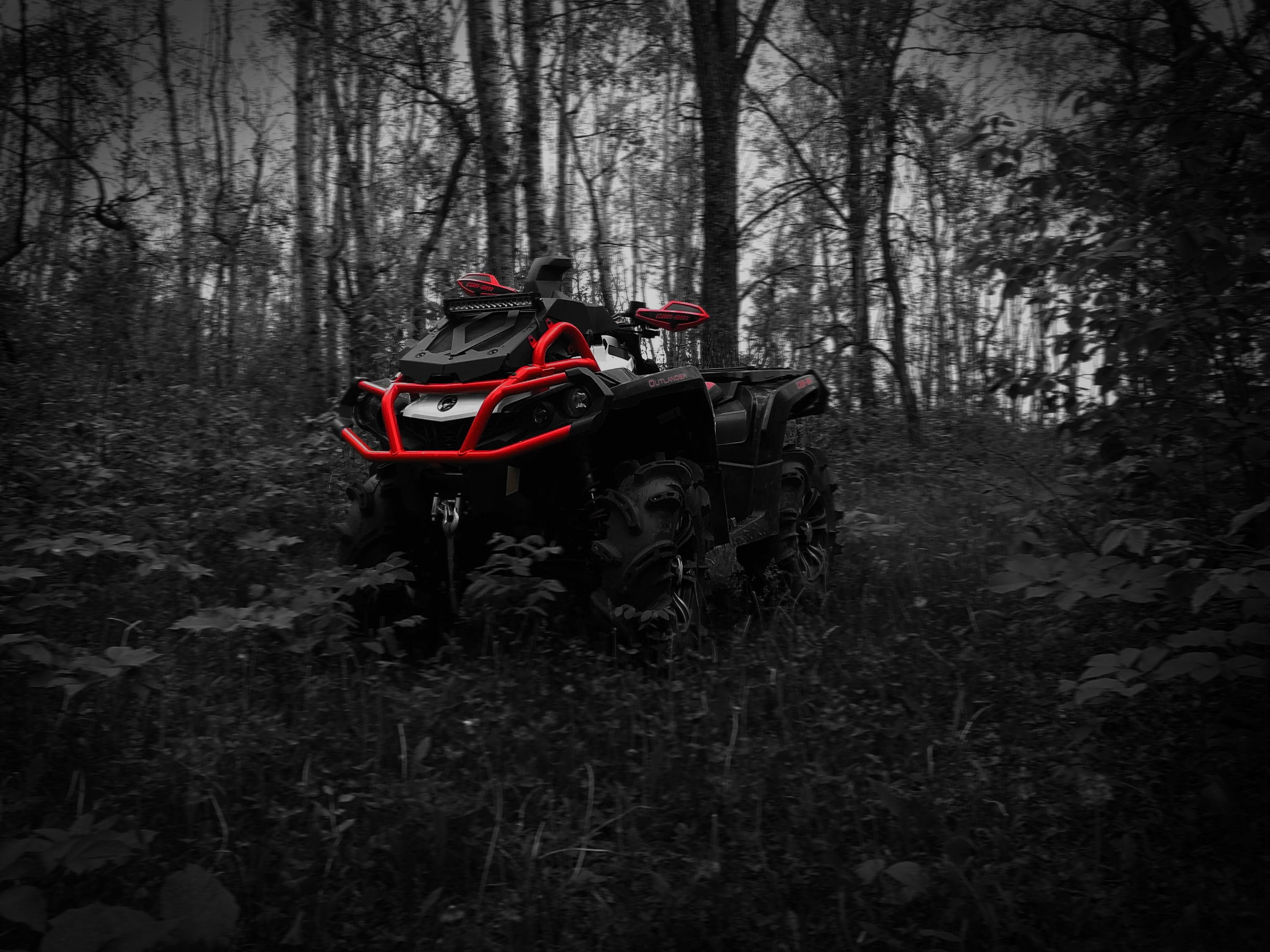 ATV, Black and red, Quad powerhouse, Off-road dominance, 2600x1950 HD Desktop