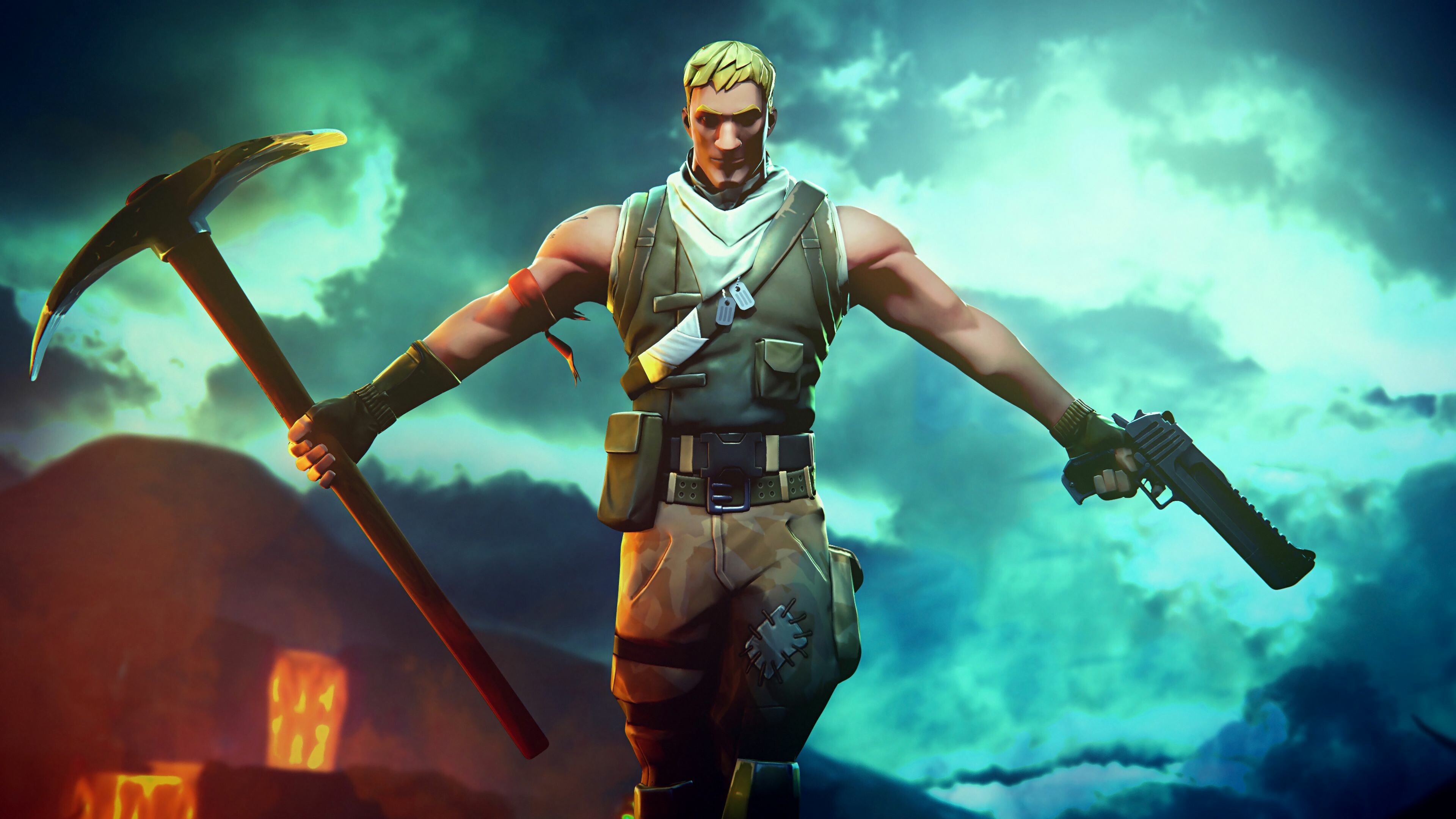 Jonesy The First, Fortnite Wallpaper, 3840x2160 4K Desktop