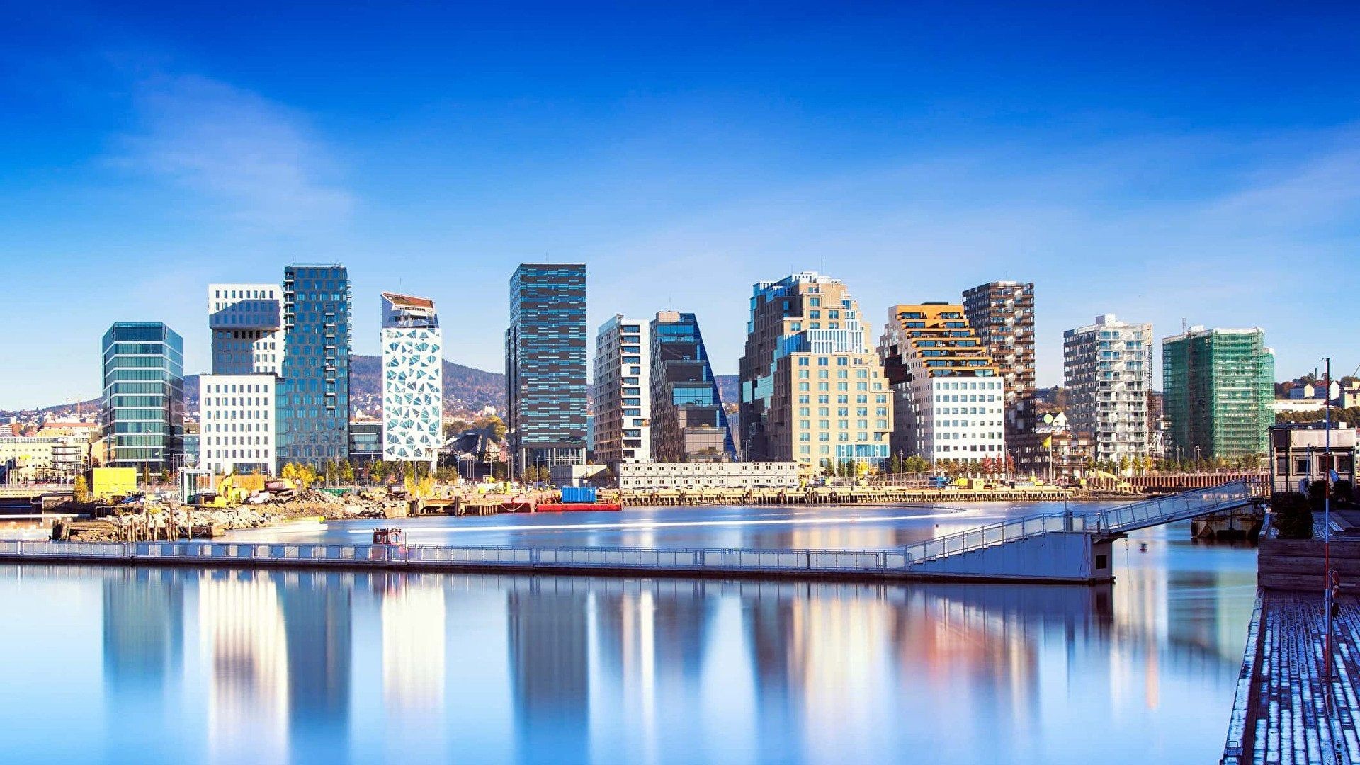Oslo Norway wallpapers, Breathtaking scenery, Popular destination, Spectacular cityscape, 1920x1080 Full HD Desktop