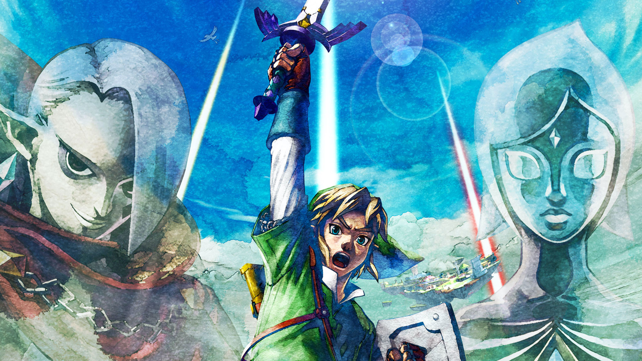 Skyward Sword HD, Remastered delight, Gaming nostalgia, Swordplay mastery, 2050x1160 HD Desktop