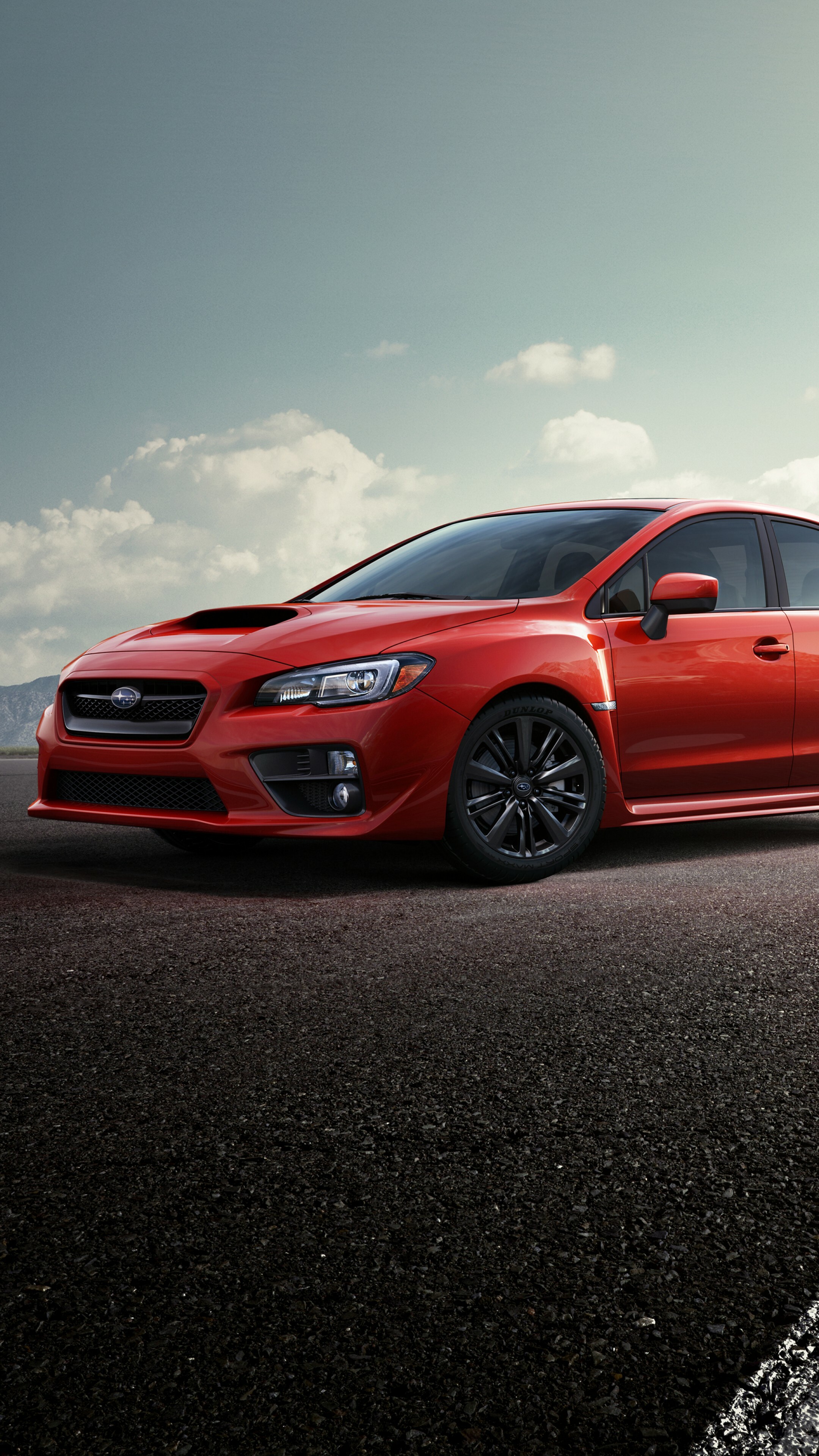 Subaru WRX STI concept, Impreza sports car, Speed test drive, 2160x3840 4K Phone