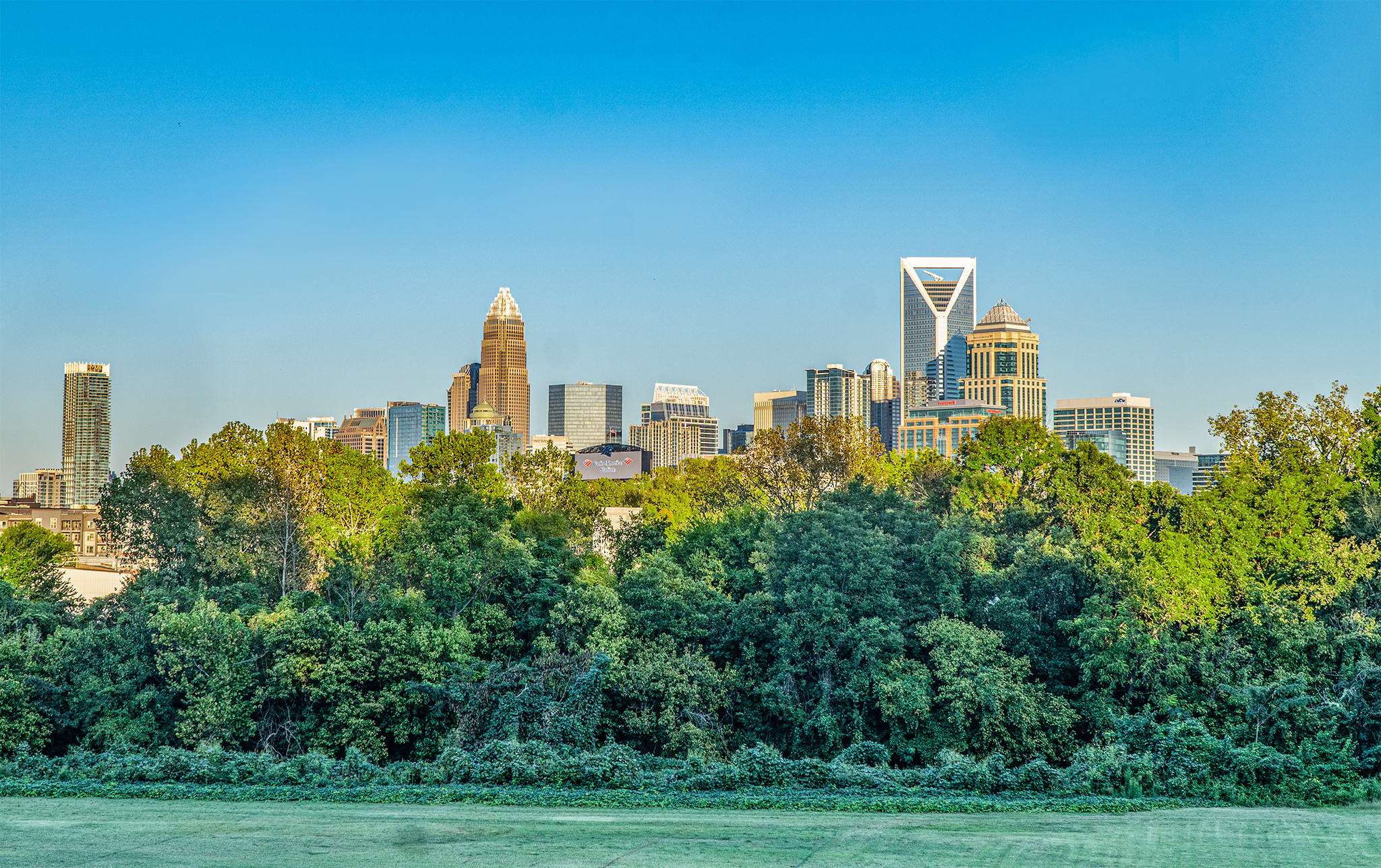 Uptown Charlotte skyline, Charlotte stories, Charlotte city, Small skyline, 2050x1290 HD Desktop