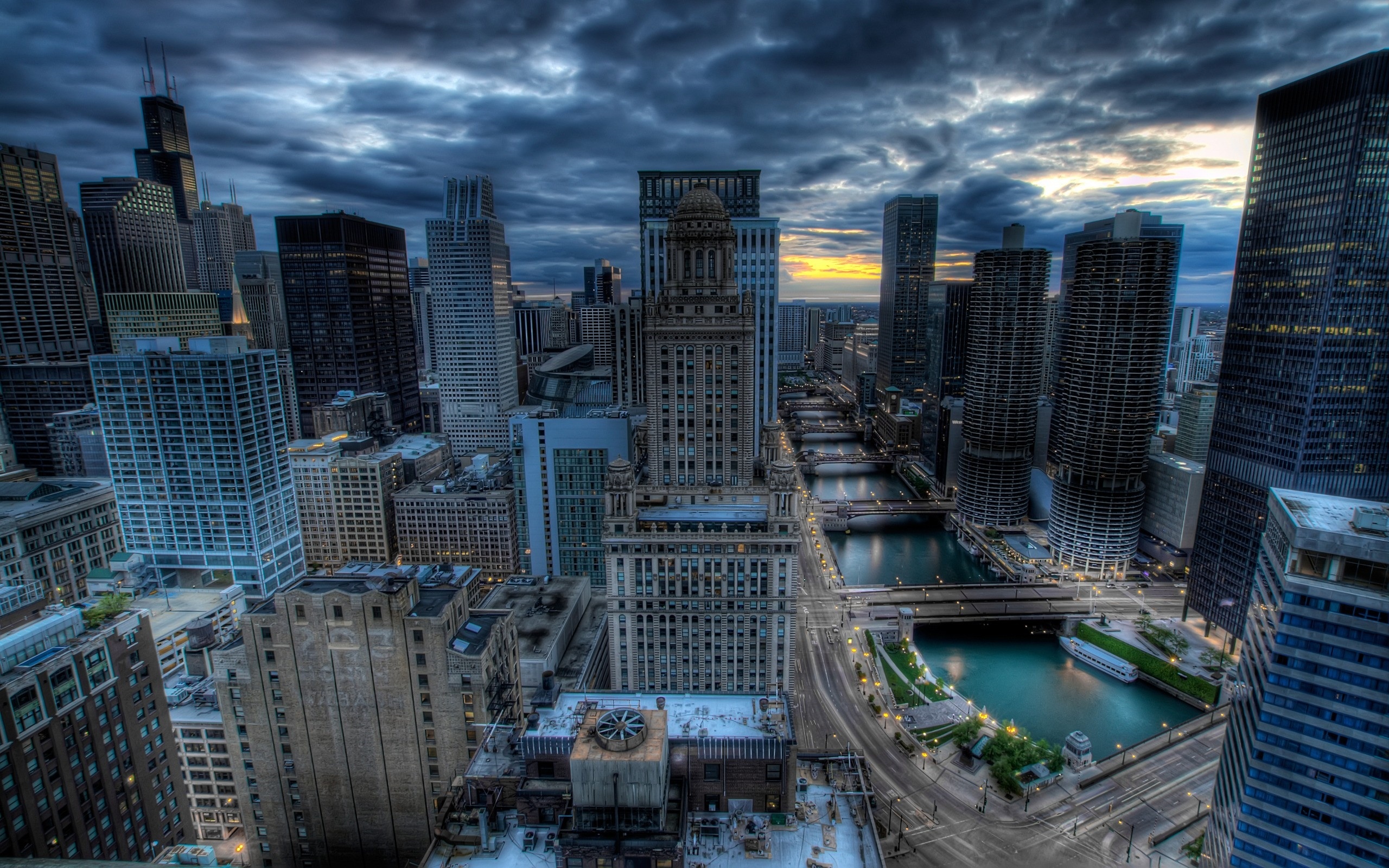 Chicago download, Cityscape beauty, High definition, Digital artwork, 2560x1600 HD Desktop