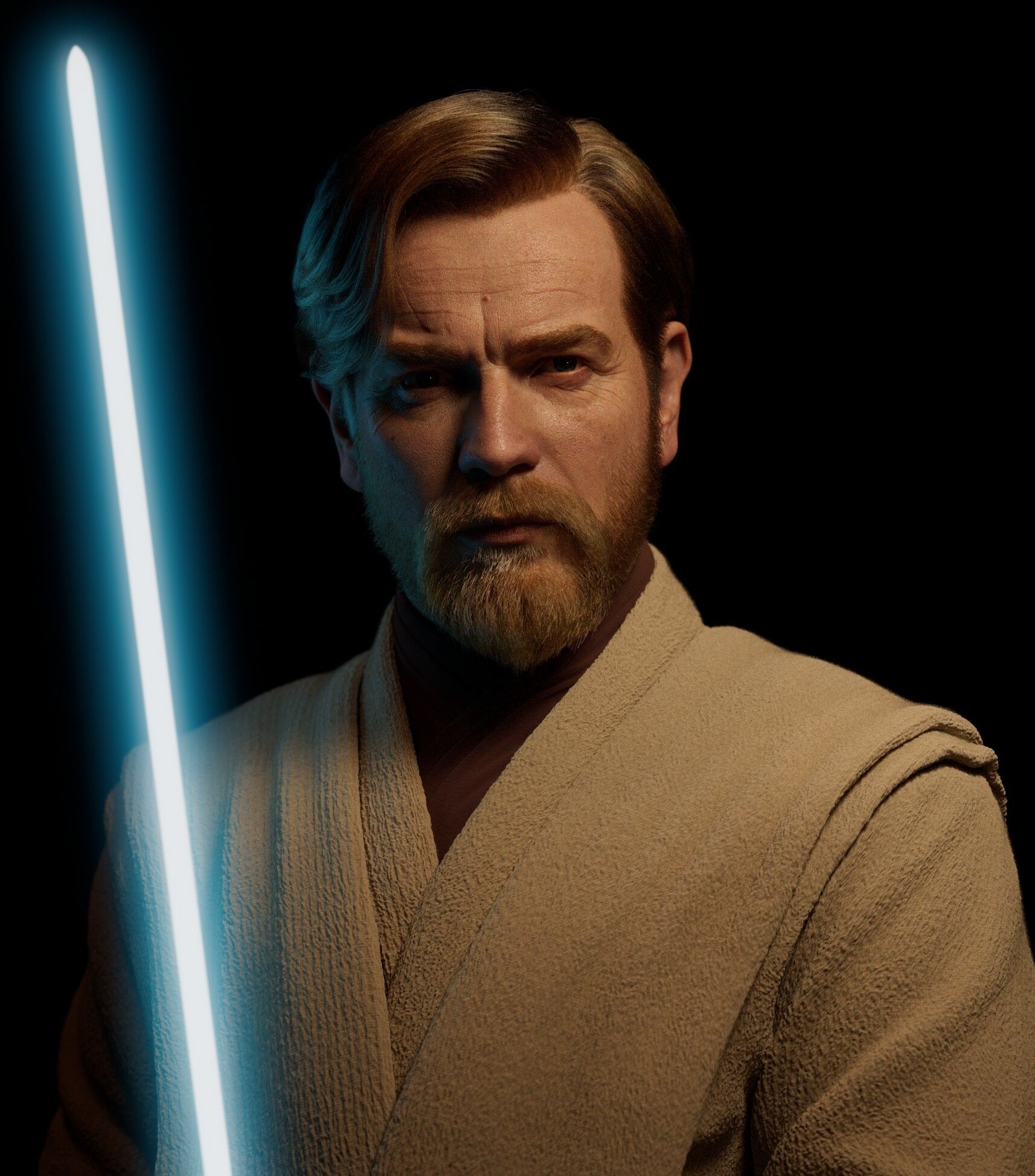 Obi-Wan Kenobi, Movies, Adam O'Donnell, ArtStation, 1720x1950 HD Phone