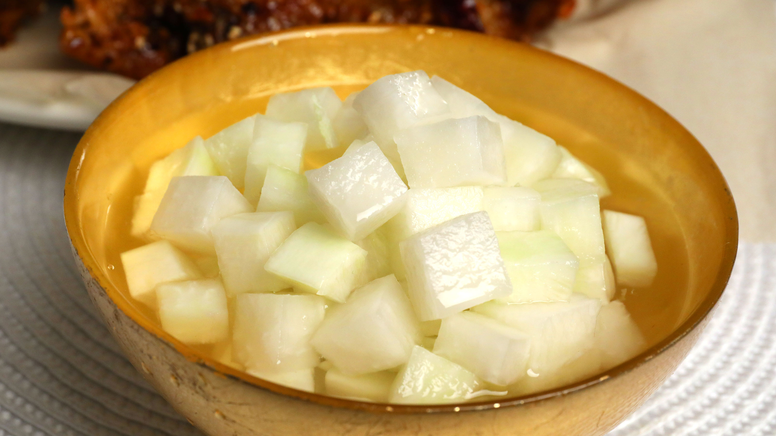 Pickled radish, Chicken mu recipe, Korean cuisine, Maangchi, 3000x1690 HD Desktop