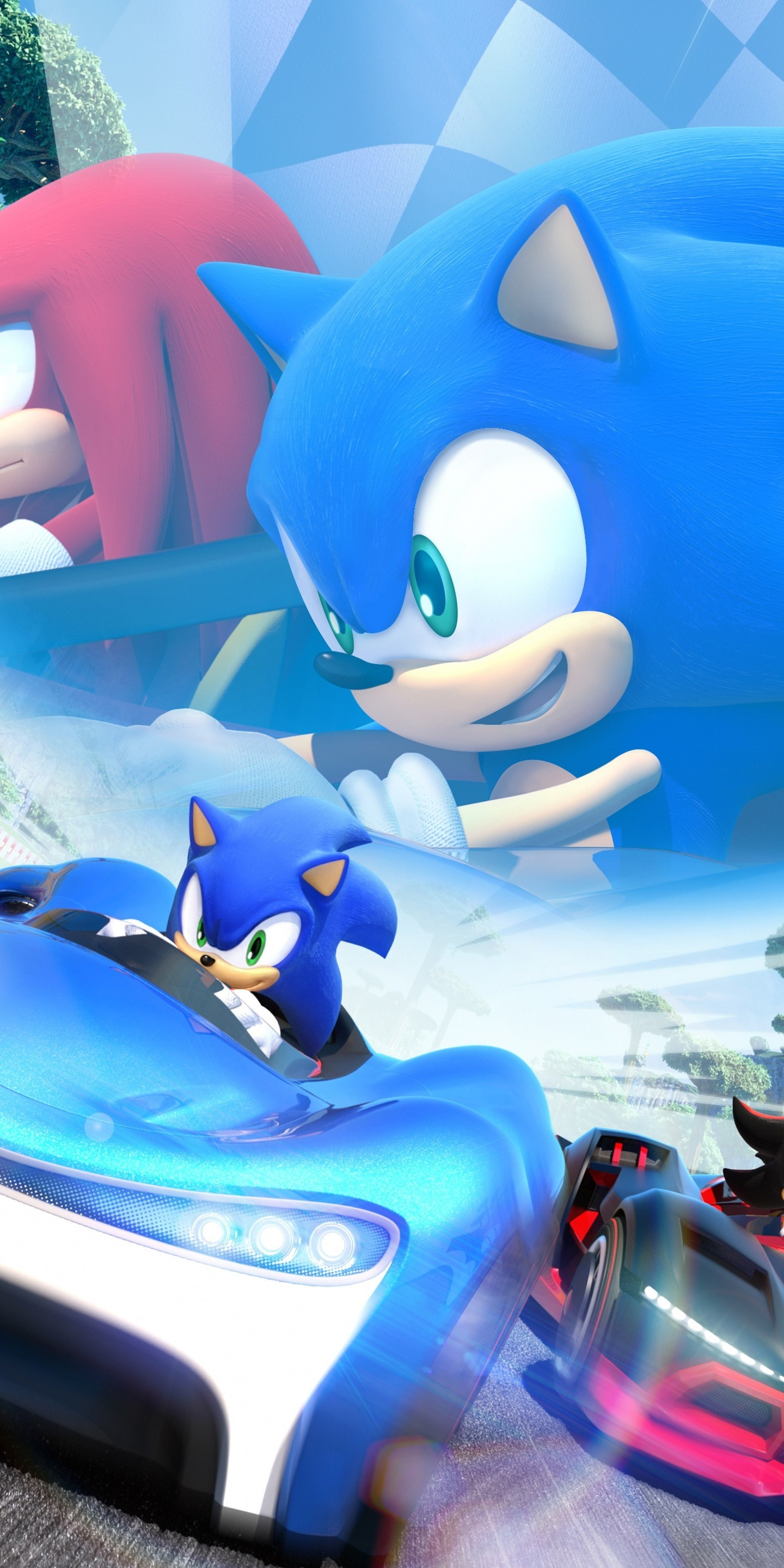 Sonic the Hedgehog, Racing Games Wallpaper, 1440x2880 HD Phone