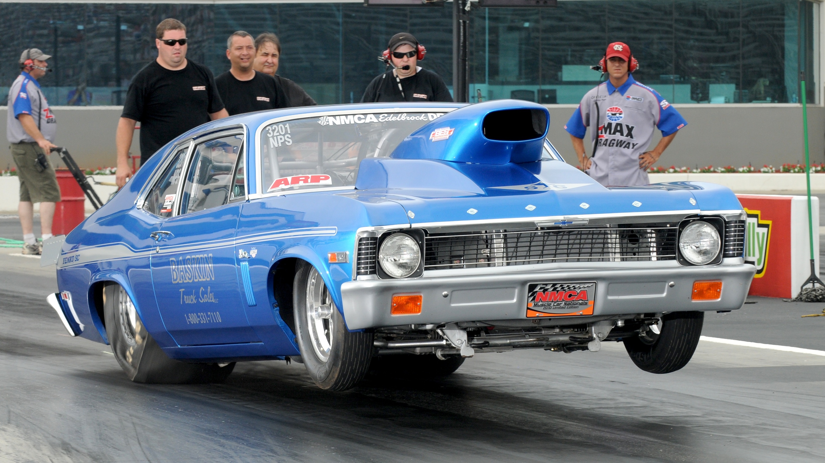 Chevy Nova 762, Drag Racing Wallpaper, 3300x1850 HD Desktop